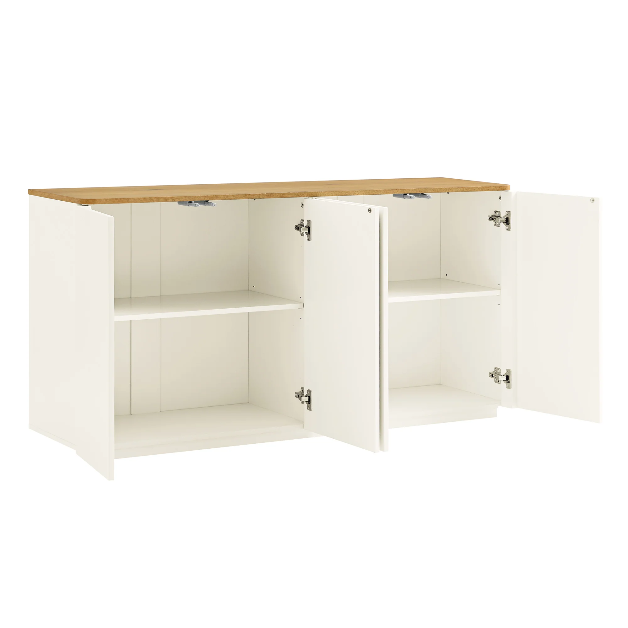 Agnes Curved Edge 150cm Wide Sideboard, White - Image 11