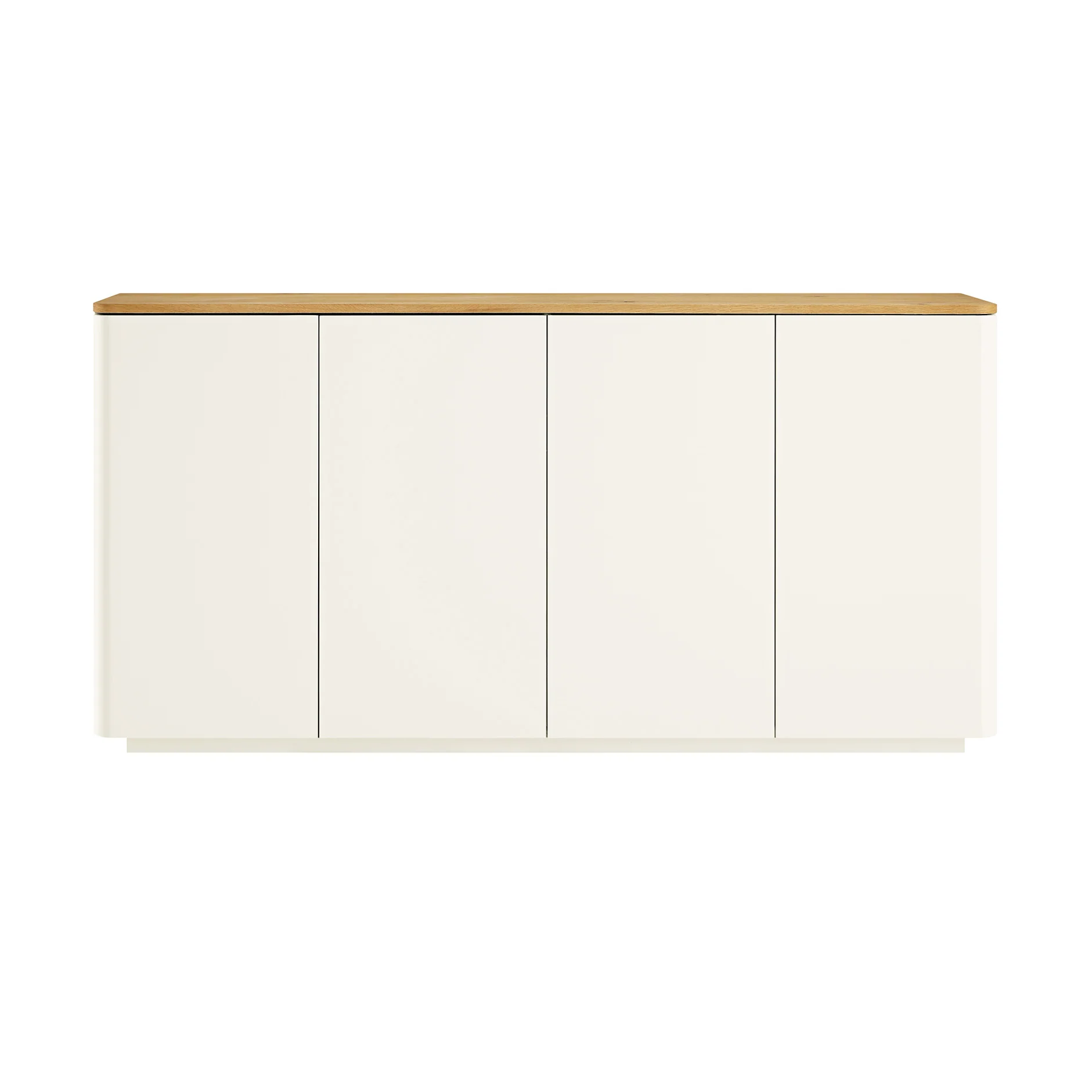 Agnes Curved Edge 150cm Wide Sideboard, White - Image 5