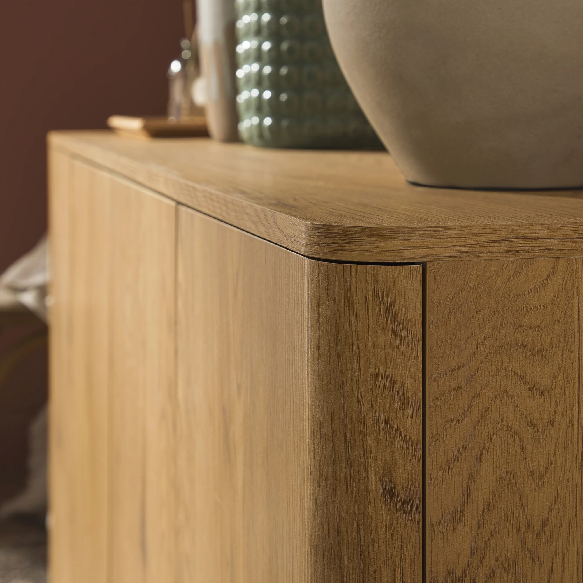 Agnes Curved Edge 150cm Wide Sideboard, Natural - Image 4