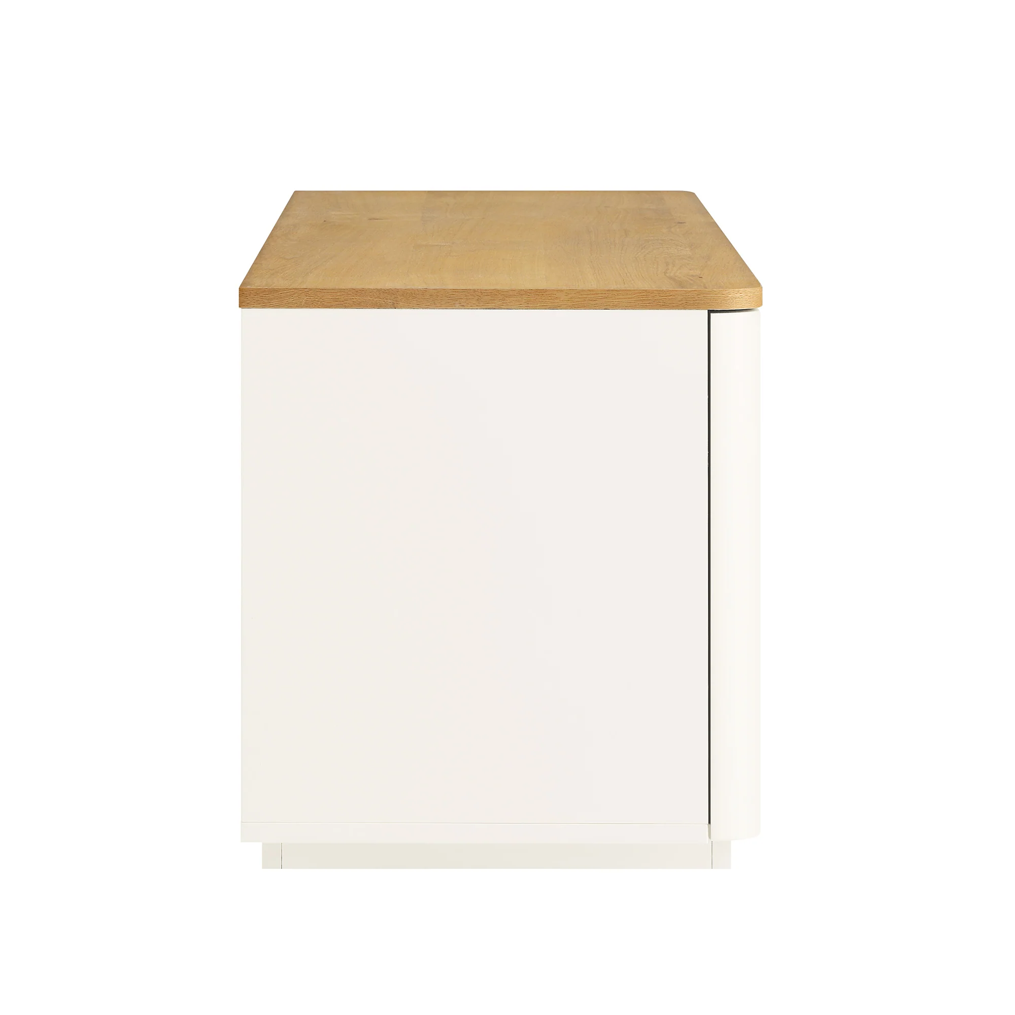 Agnes Curved Edge 150cm Wide TV Unit, White - Image 12