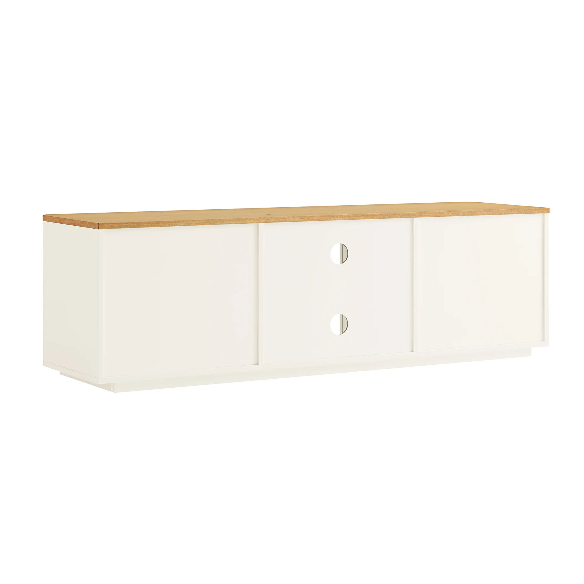 Agnes Curved Edge 150cm Wide TV Unit, White - Image 13