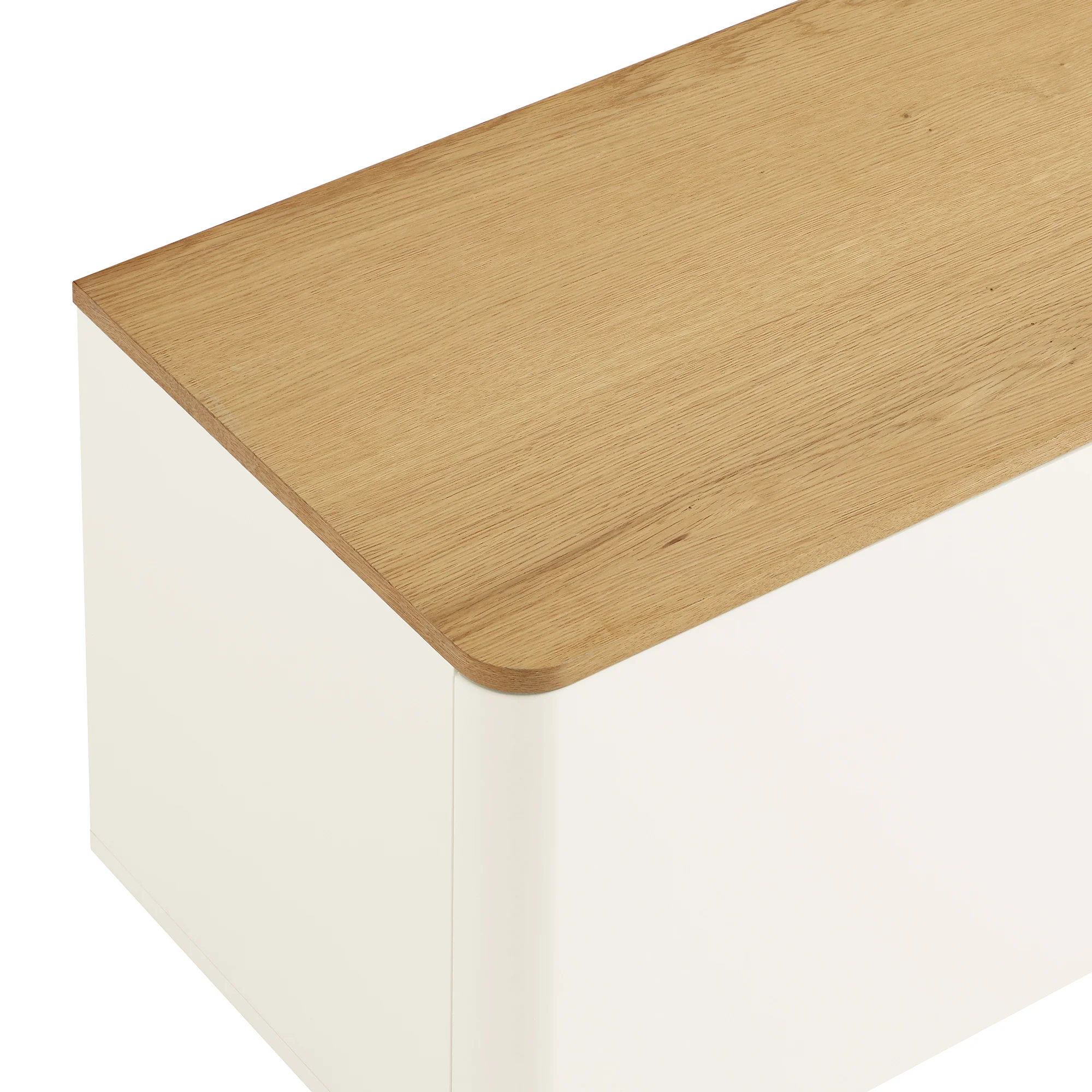 Agnes Curved Edge 150cm Wide TV Unit, White - Image 14