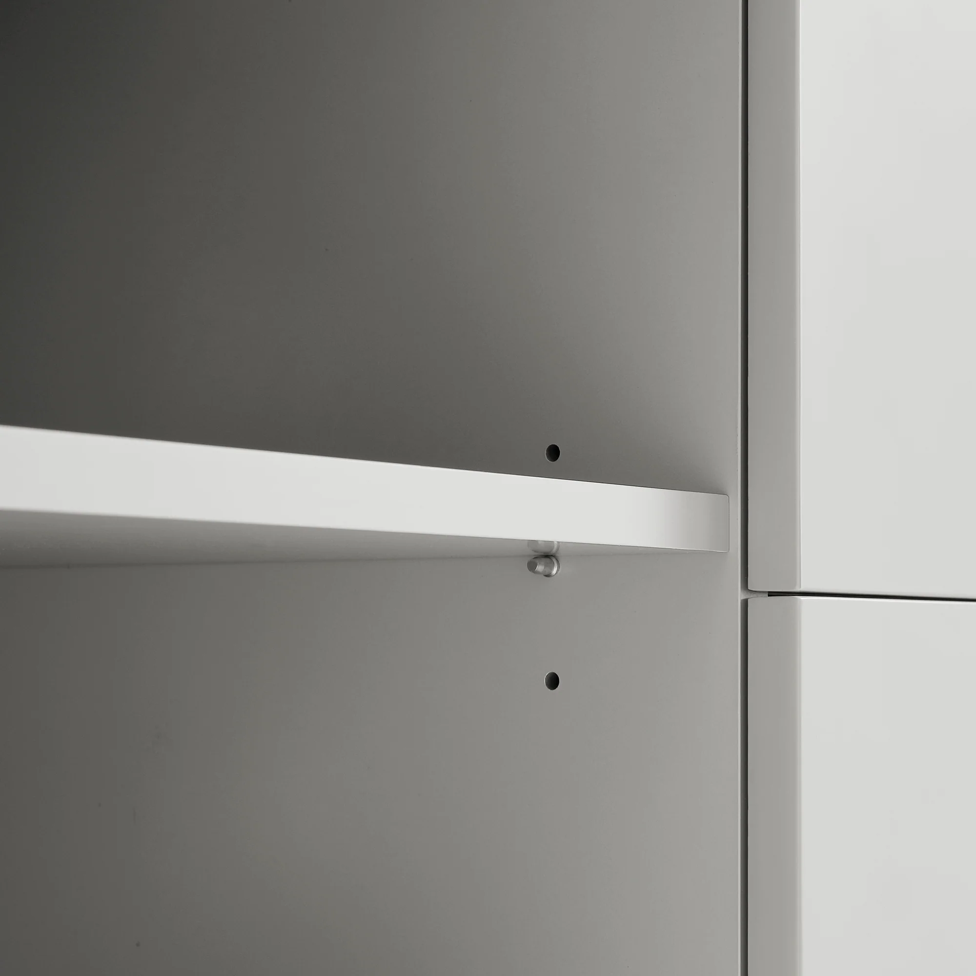 Agnes Curved Edge 150cm Wide TV Unit, Dove Grey with Oak Top - Image 14