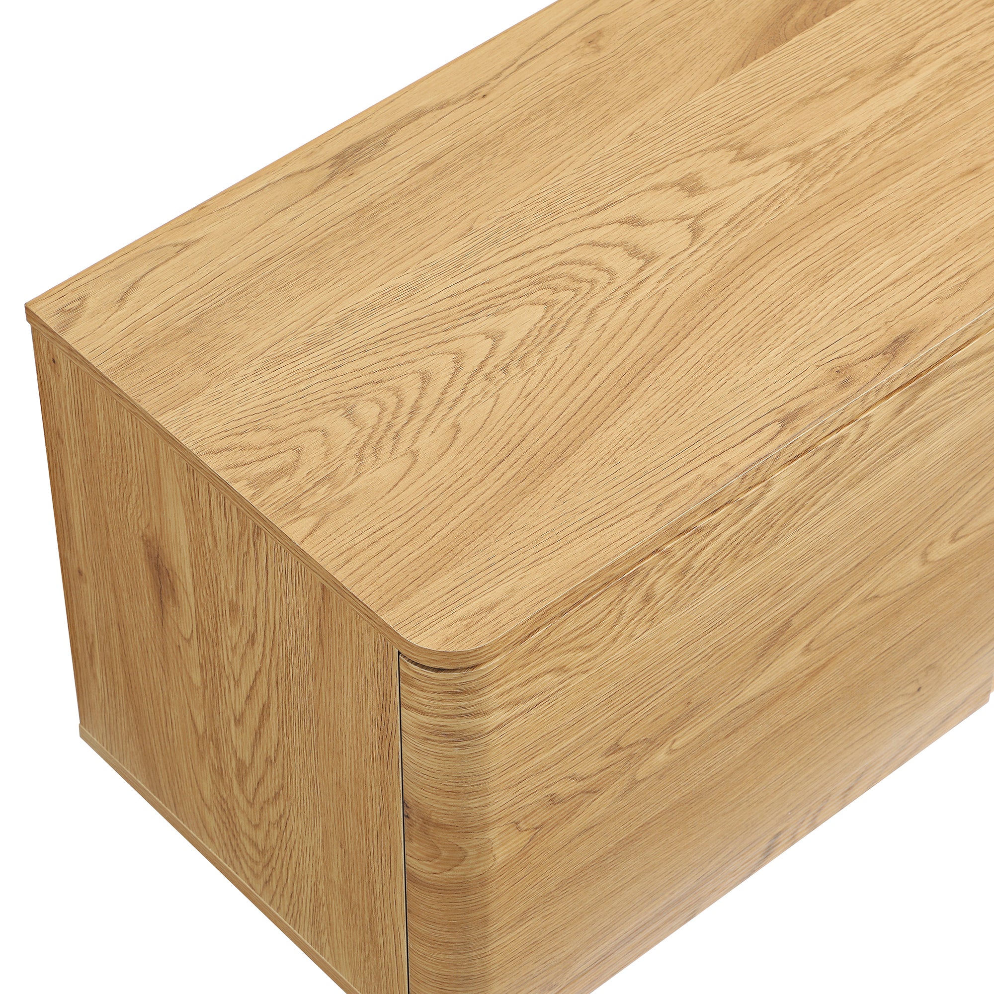 Agnes Curved Edge 150cm Wide TV Unit, Natural - Image 12