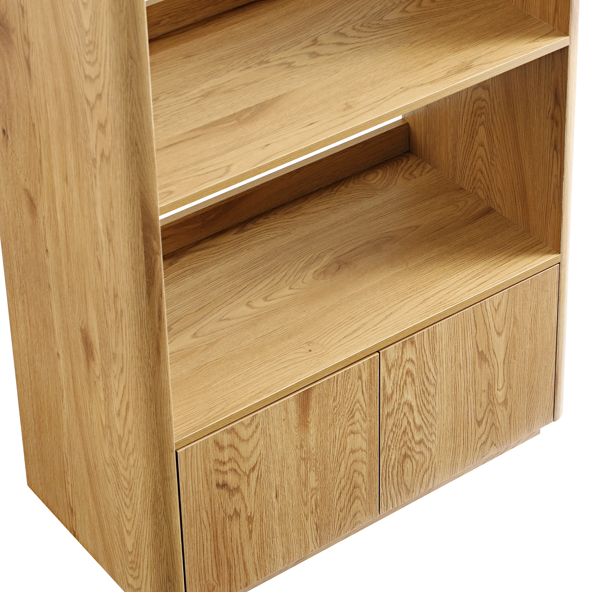 Agnes Curved Edge Bookcase, Natural - Image 13