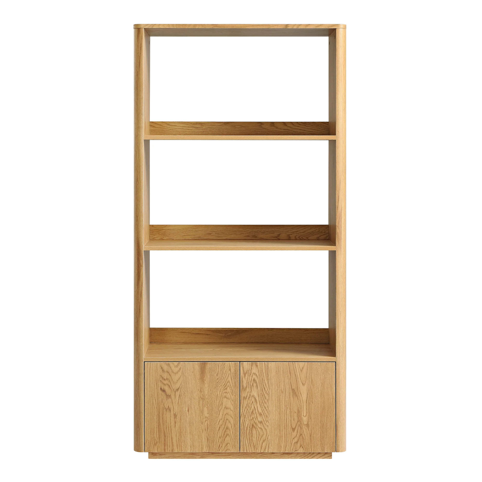 Agnes Curved Edge Bookcase, Natural - Image 5