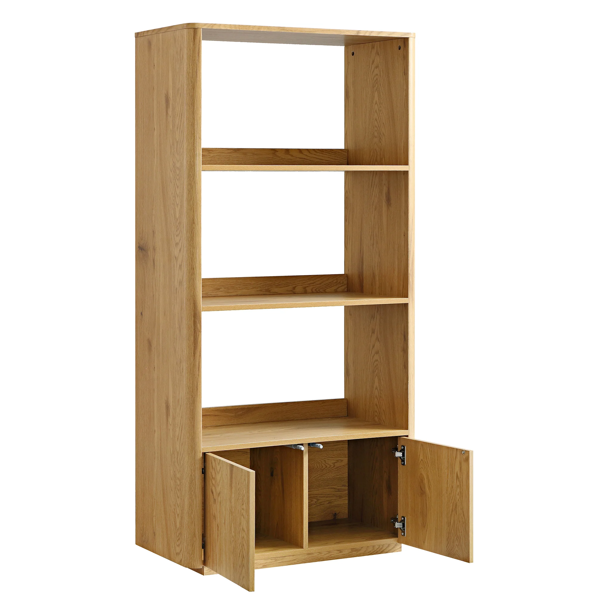 Agnes Curved Edge Bookcase, Natural - Image 8