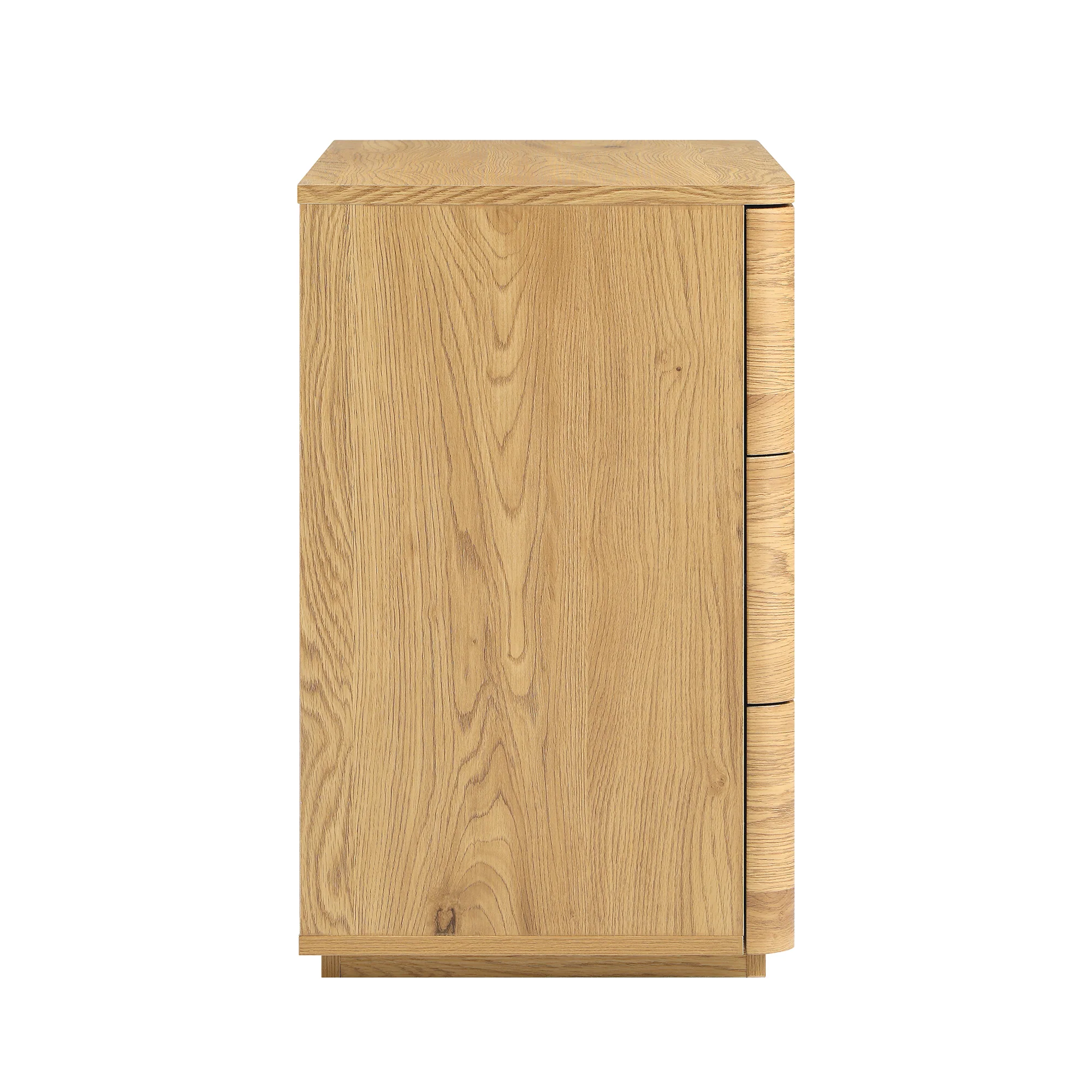 Agnes Curved Edge Chest of 3 Drawers, Natural - Image 10