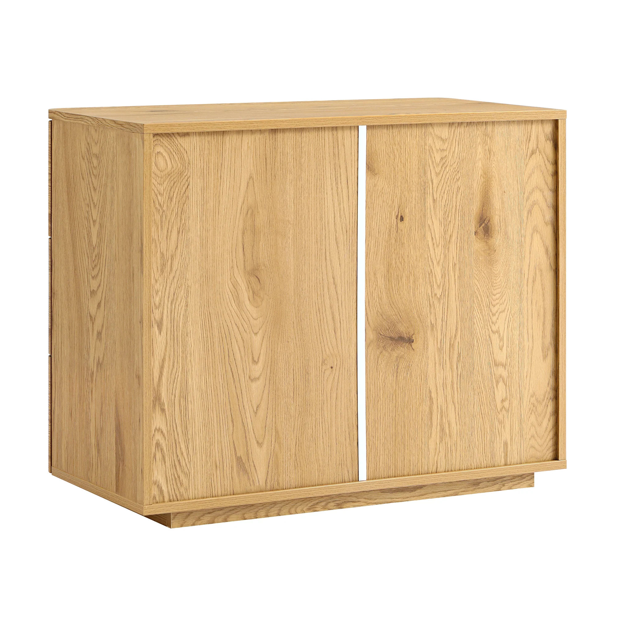 Agnes Curved Edge Chest of 3 Drawers, Natural - Image 11