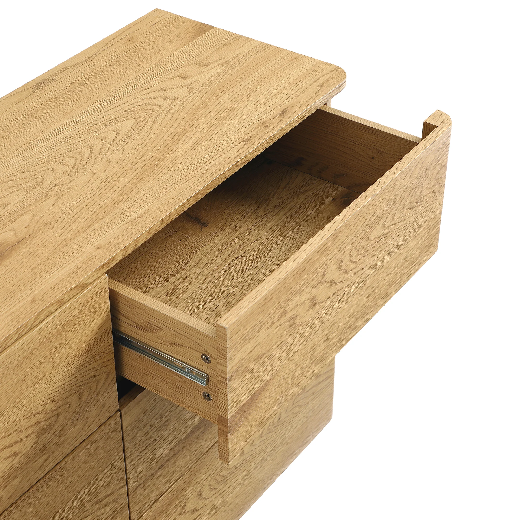Agnes Curved Edge Chest of 6 Drawers, Natural - Image 13