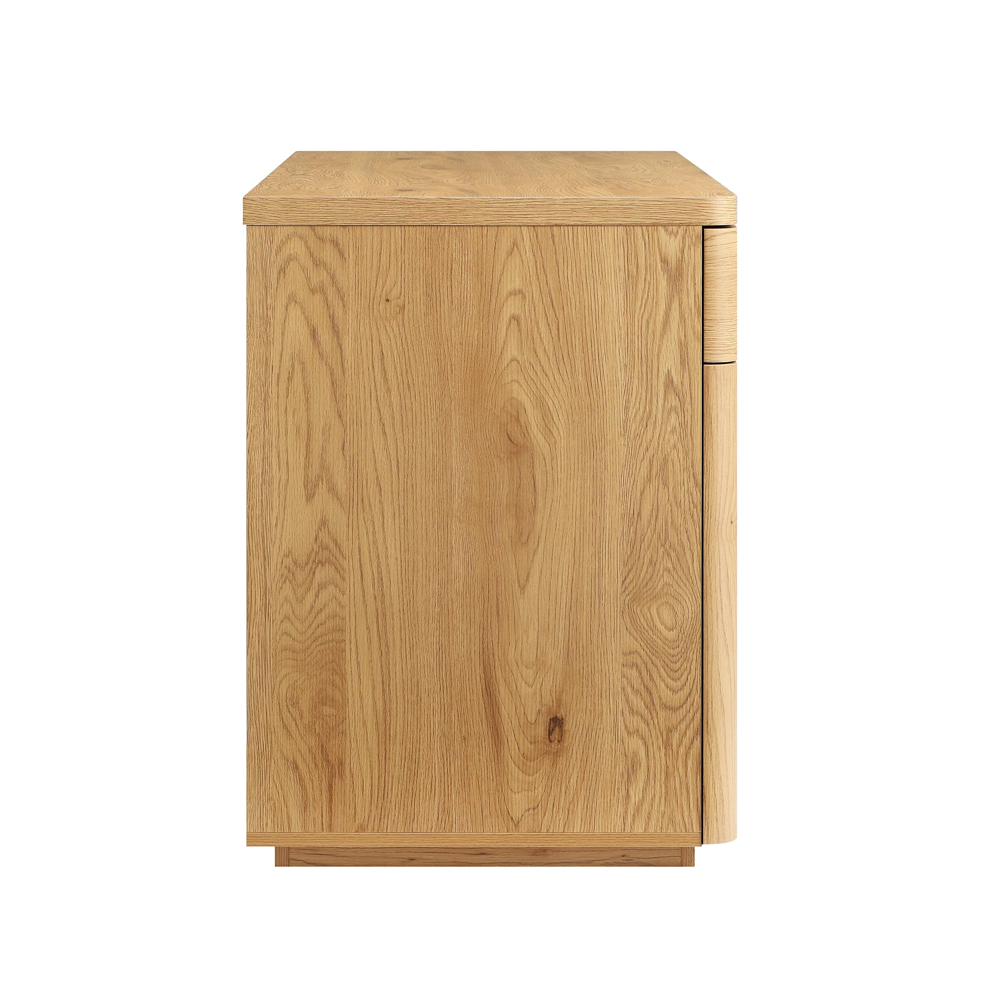 Agnes Curved Edge Desk with Storage, Natural - Image 10