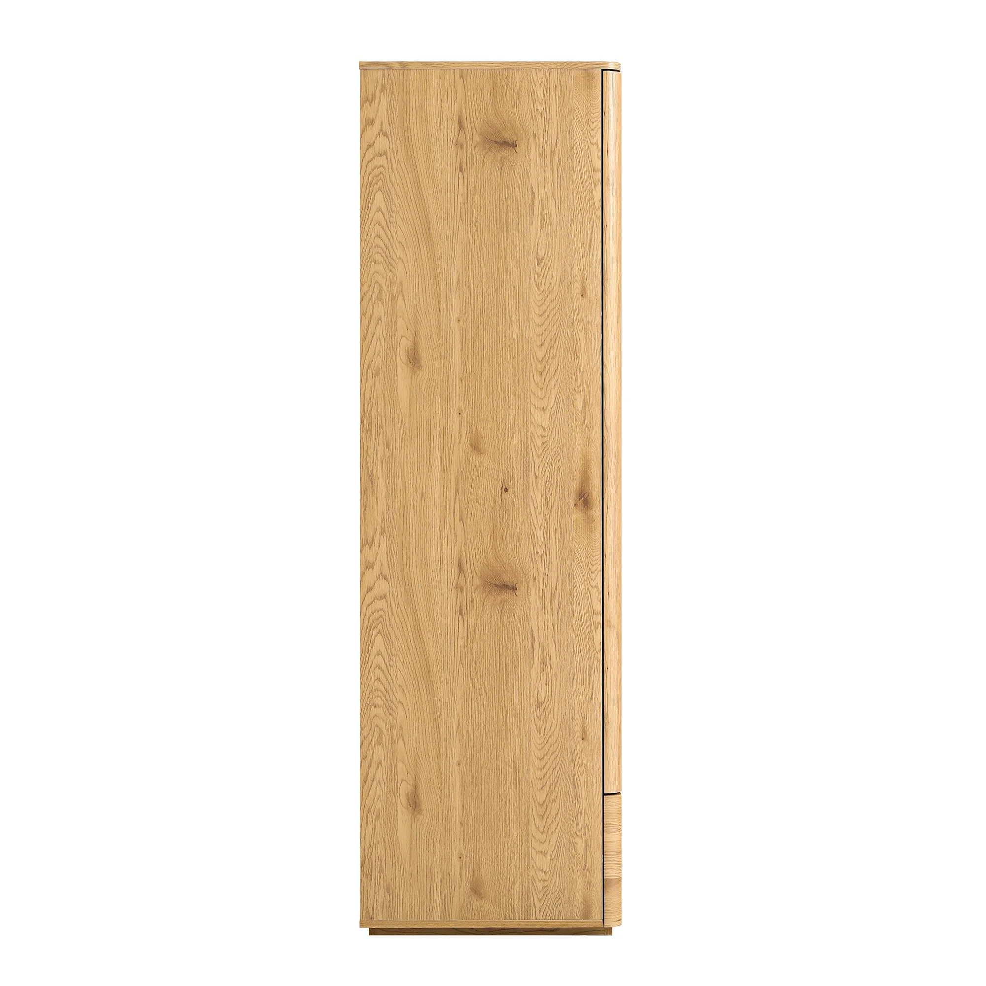 Agnes Curved Edge Double Wardrobe, Natural - Image 10