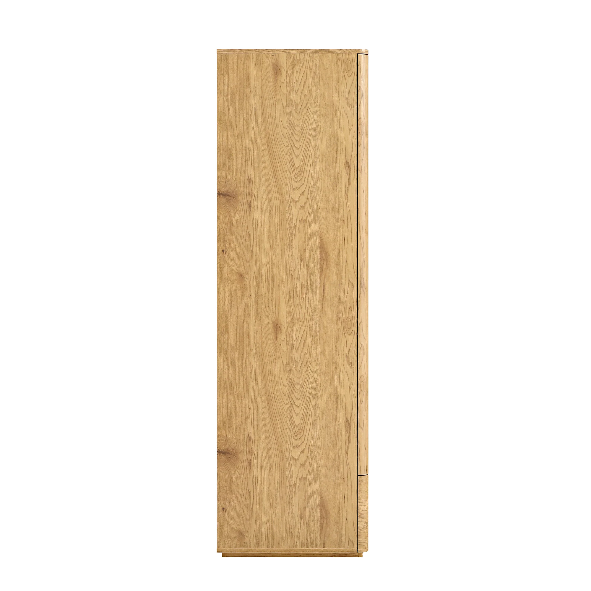 Agnes Curved Edge Triple Wardrobe, Natural - Image 10