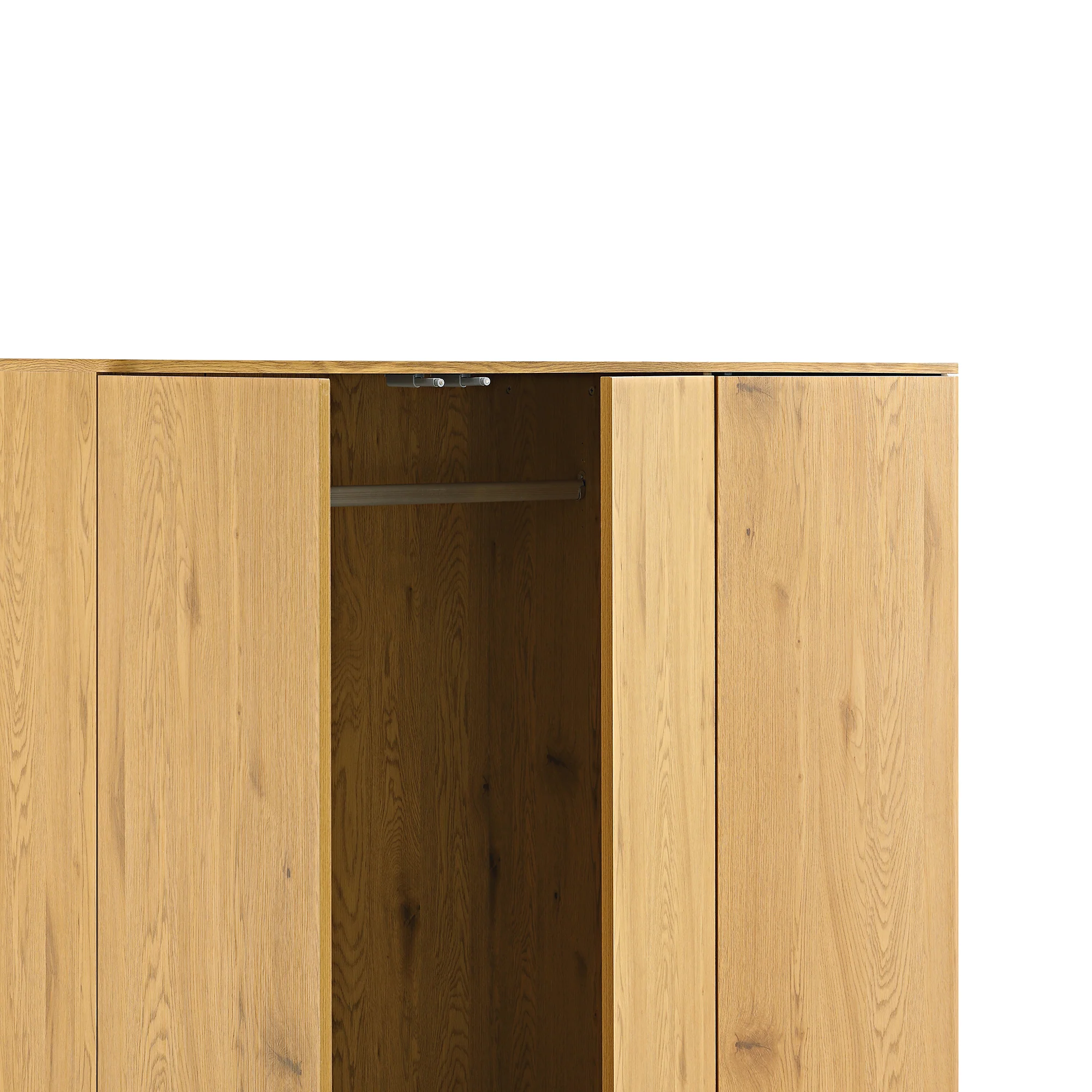 Agnes Curved Edge Triple Wardrobe, Natural - Image 14
