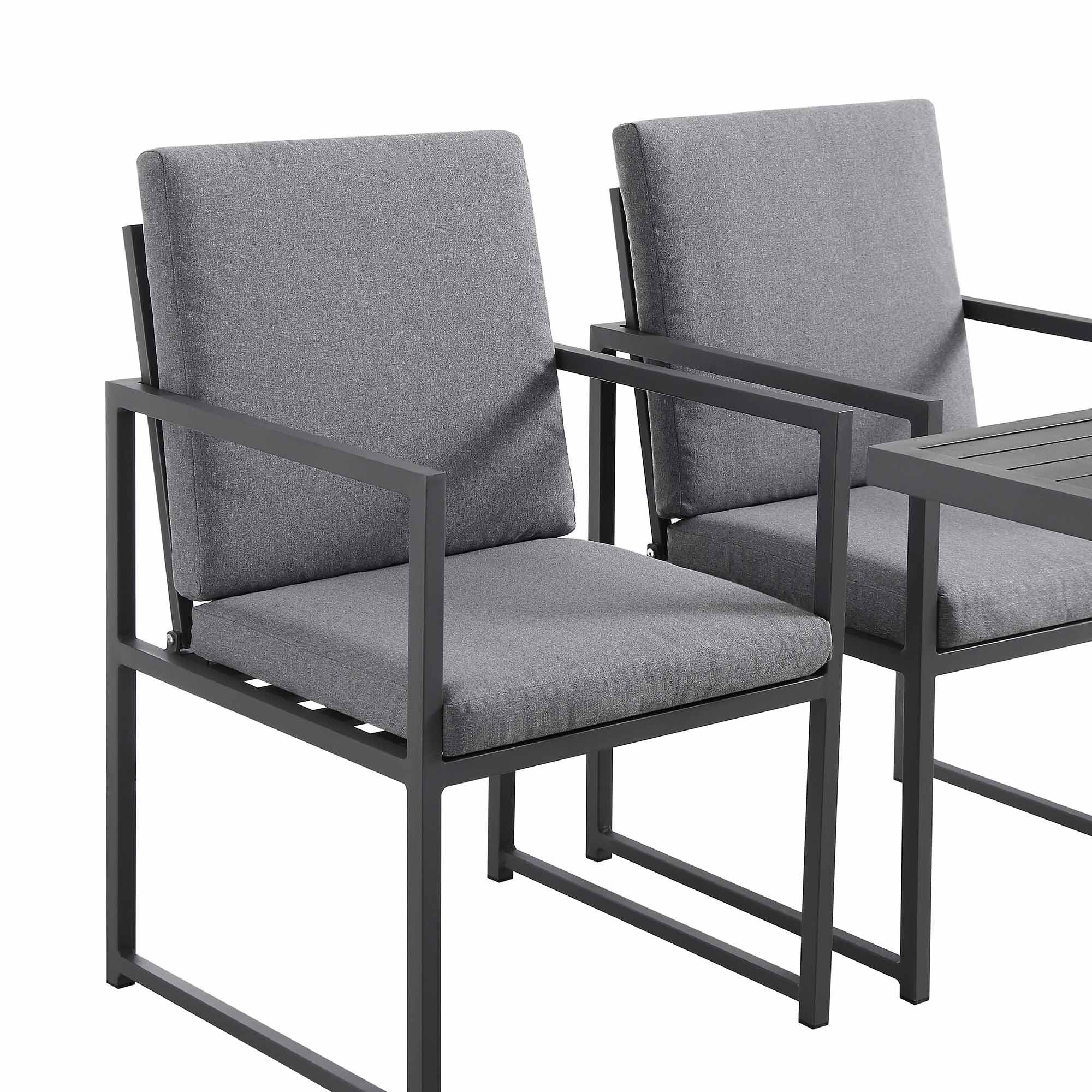 Albany Aluminium 9-Piece Outdoor Cube Dining Set, Grey - Image 13