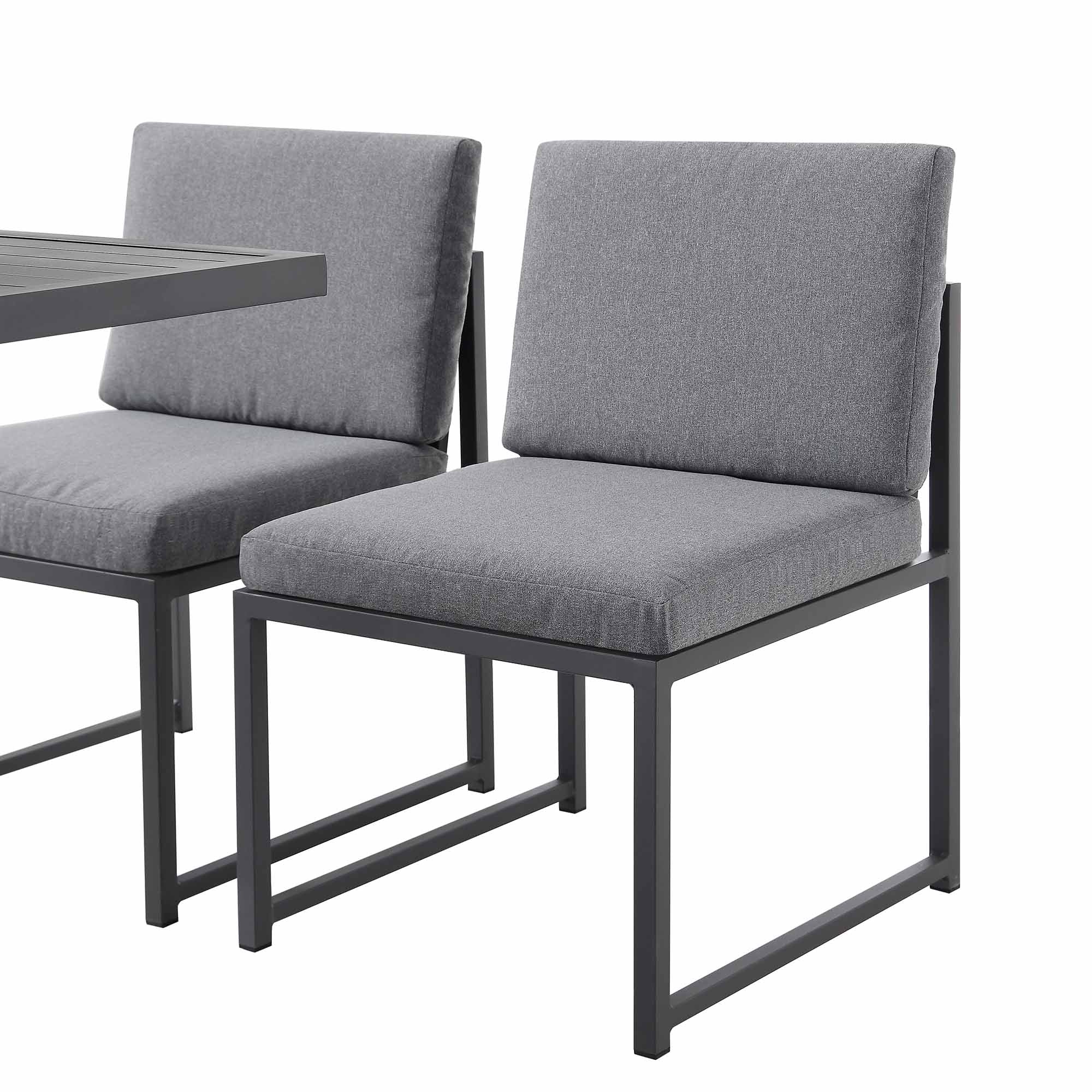 Albany Aluminium 9-Piece Outdoor Cube Dining Set, Grey - Image 14
