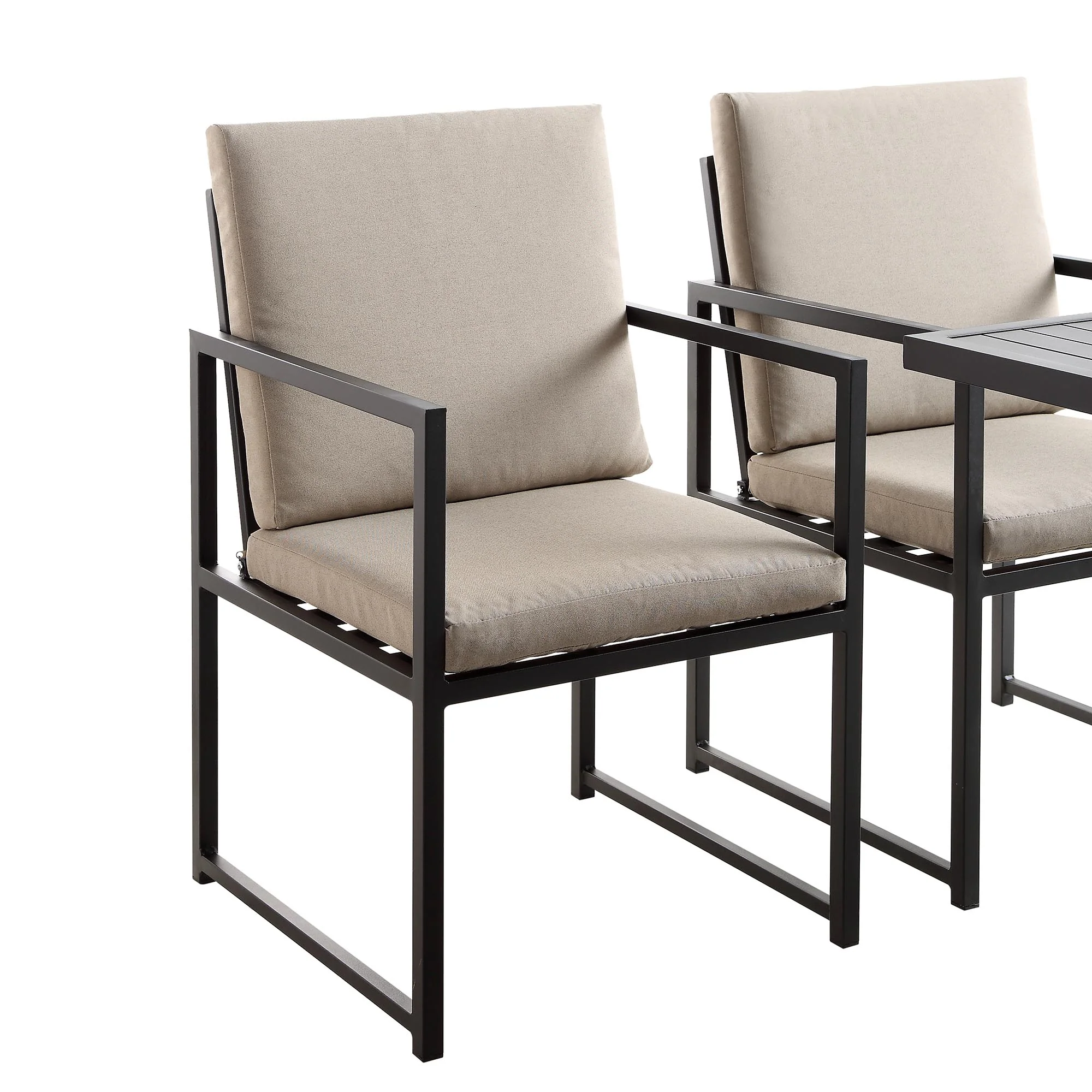 Albany Aluminium 9-Piece Outdoor Cube Dining Set,Taupe - Image 14