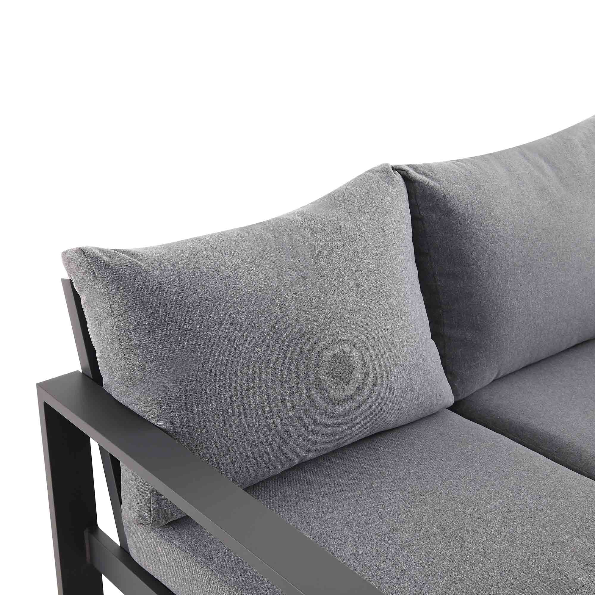 Albany Aluminium Large Corner Casual Dining Set with Rising Table, Grey - Image 13