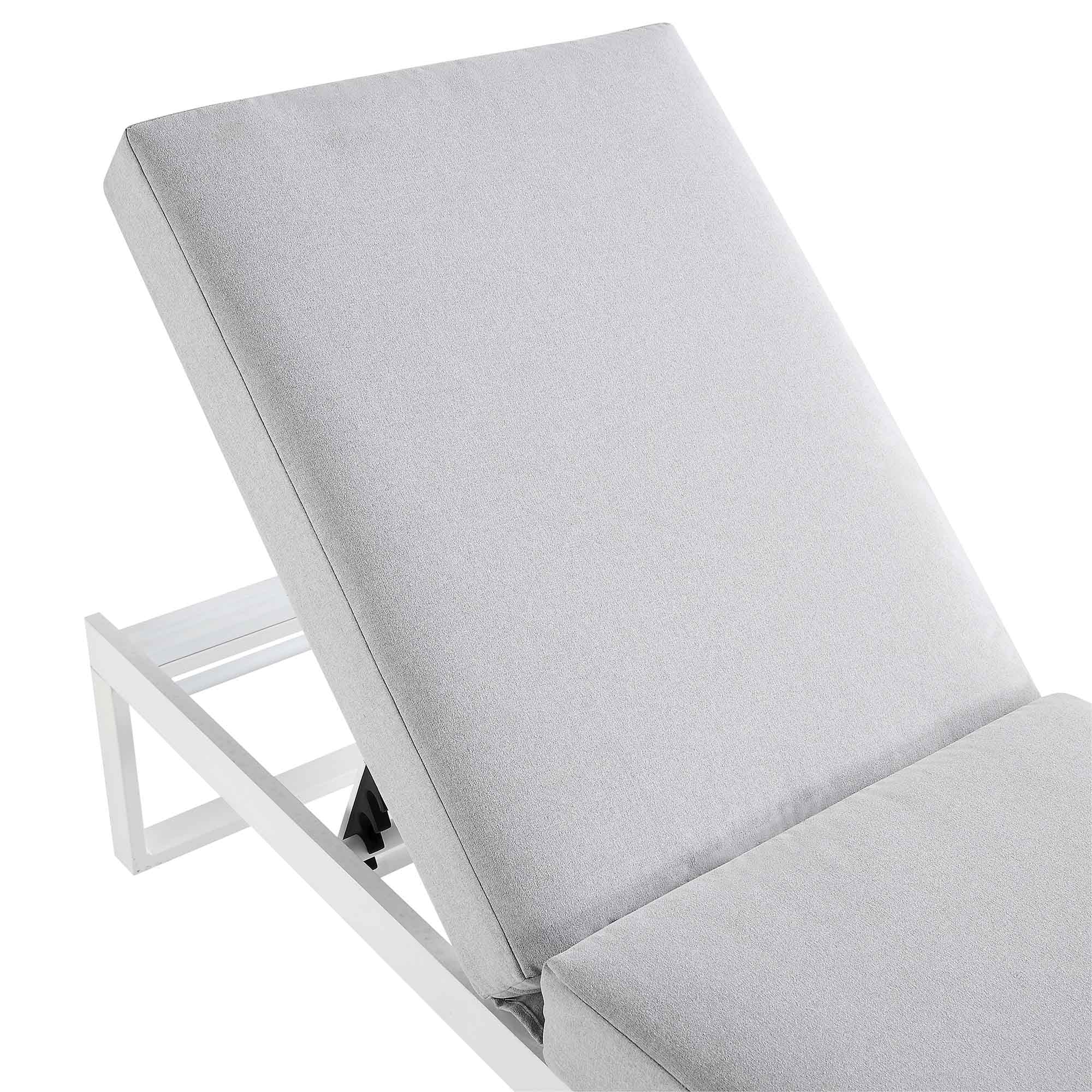 Albany Aluminium Sun Lounger, White - Image 8