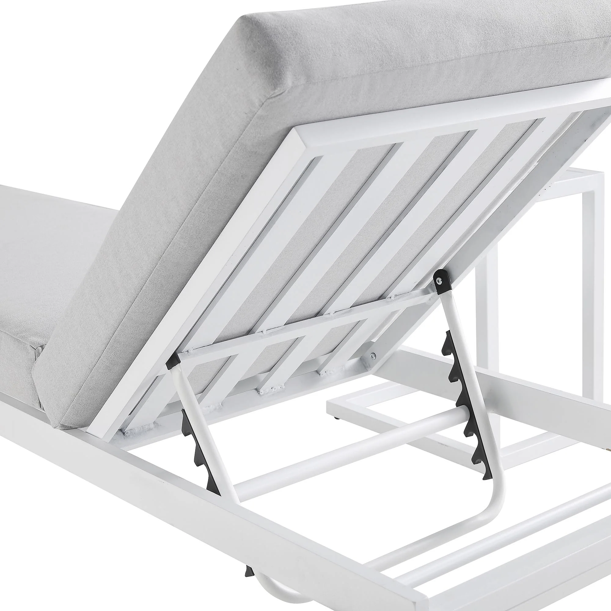 Albany Aluminium Sun Lounger, White - Image 9