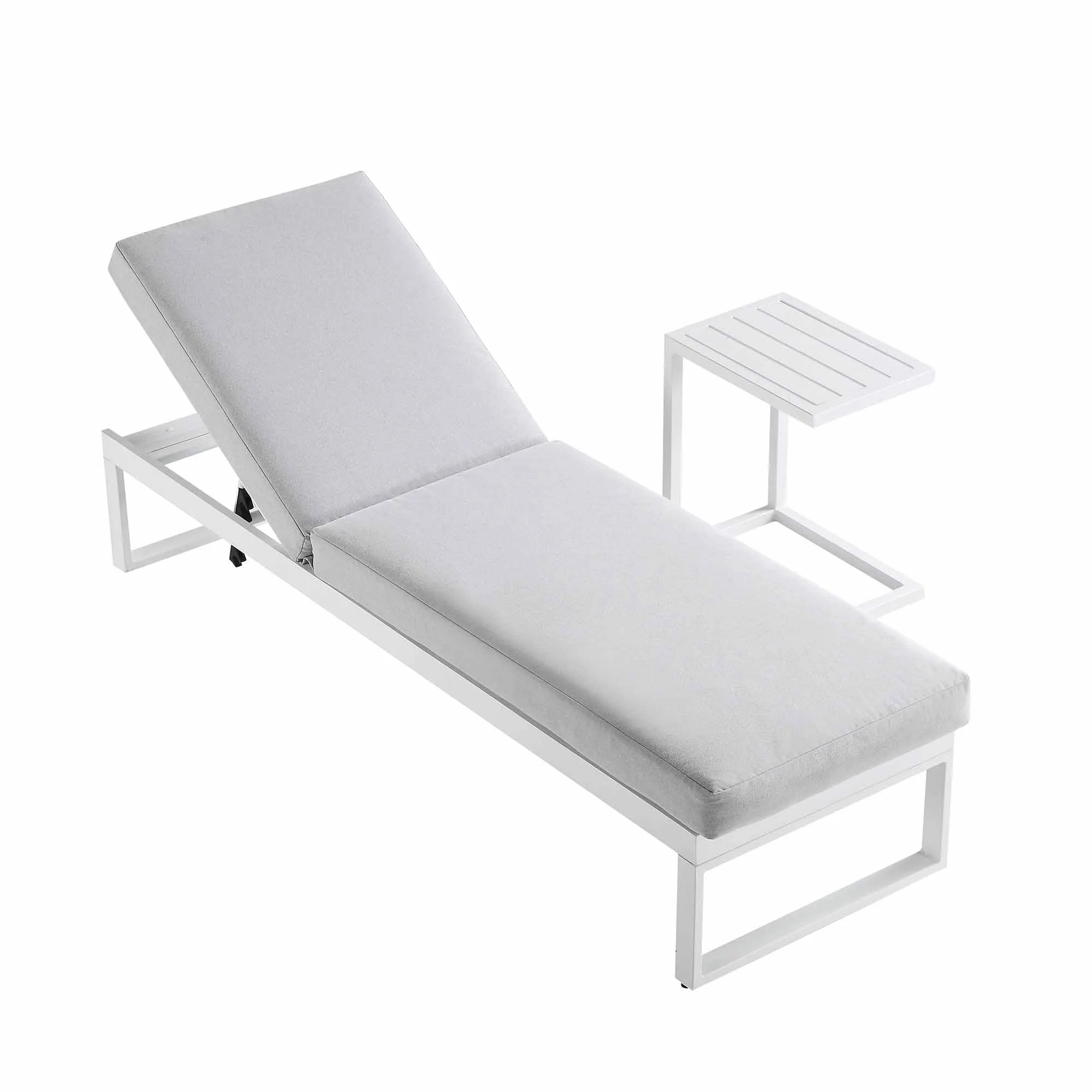 Albany Aluminium Sun Lounger, White - Image 6