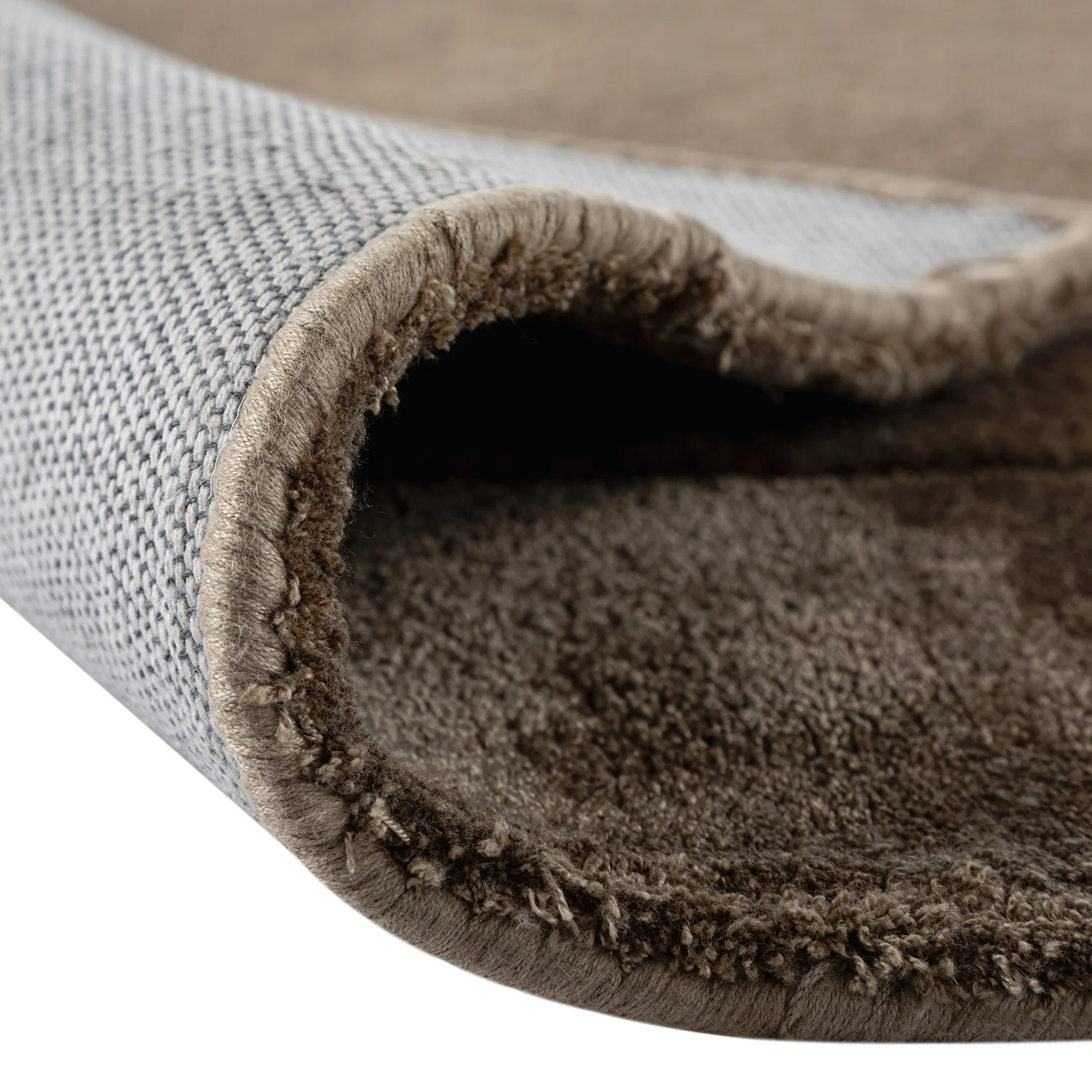 Albi Taupe Hand Tufted Wool & Viscose Rug - Image 6