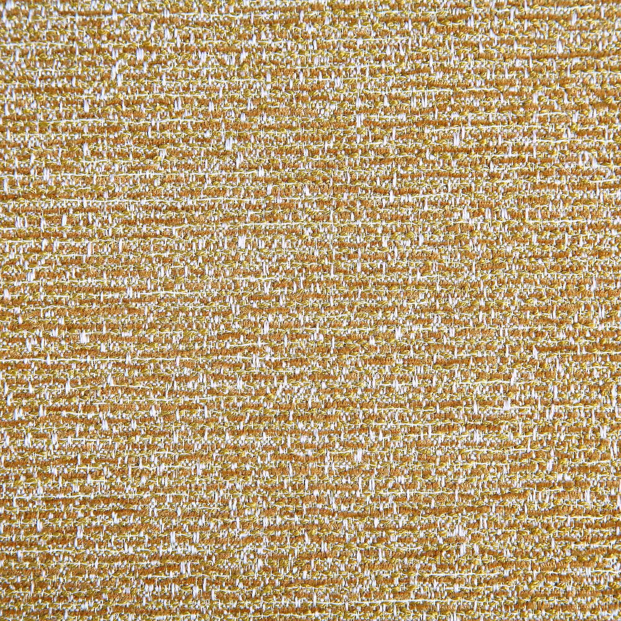 Amboise Round Storage Pouffe, Marigold Textured Fabric - Image 11