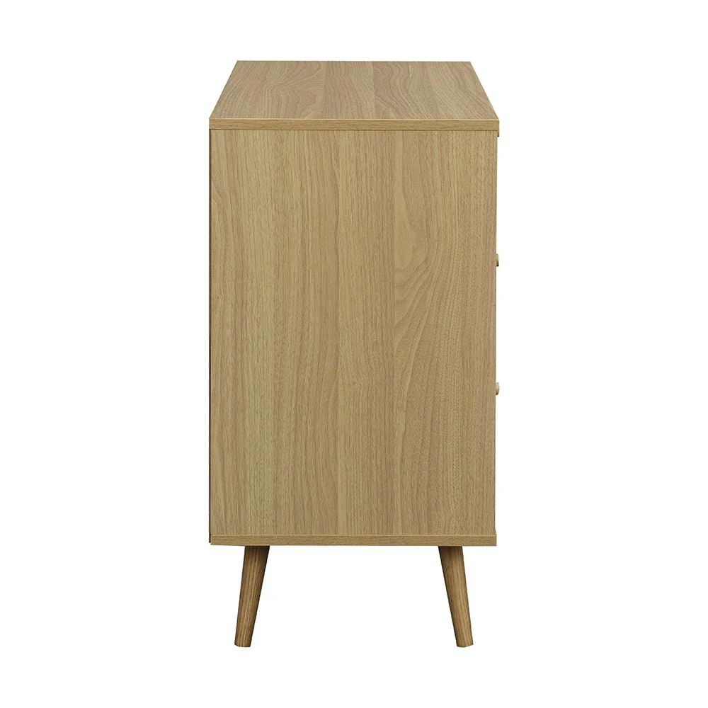 Anya Woven Rattan Chest of 3 Drawer in Natural Colour - Image 5
