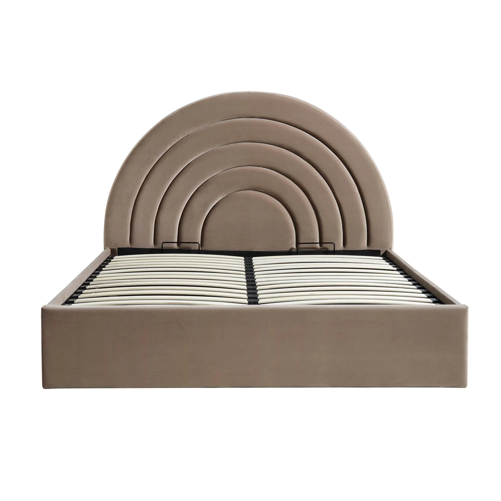Archer Mink Velvet Ottoman Storage Bed - Image 5