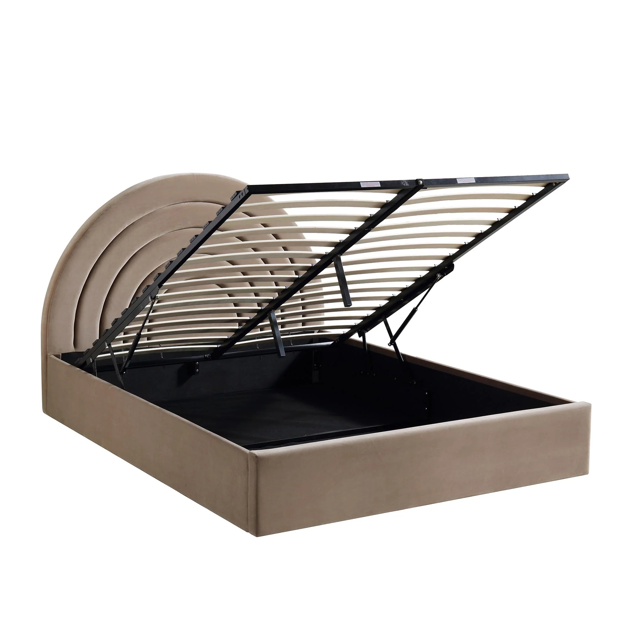Archer Mink Velvet Ottoman Storage Bed - Image 8