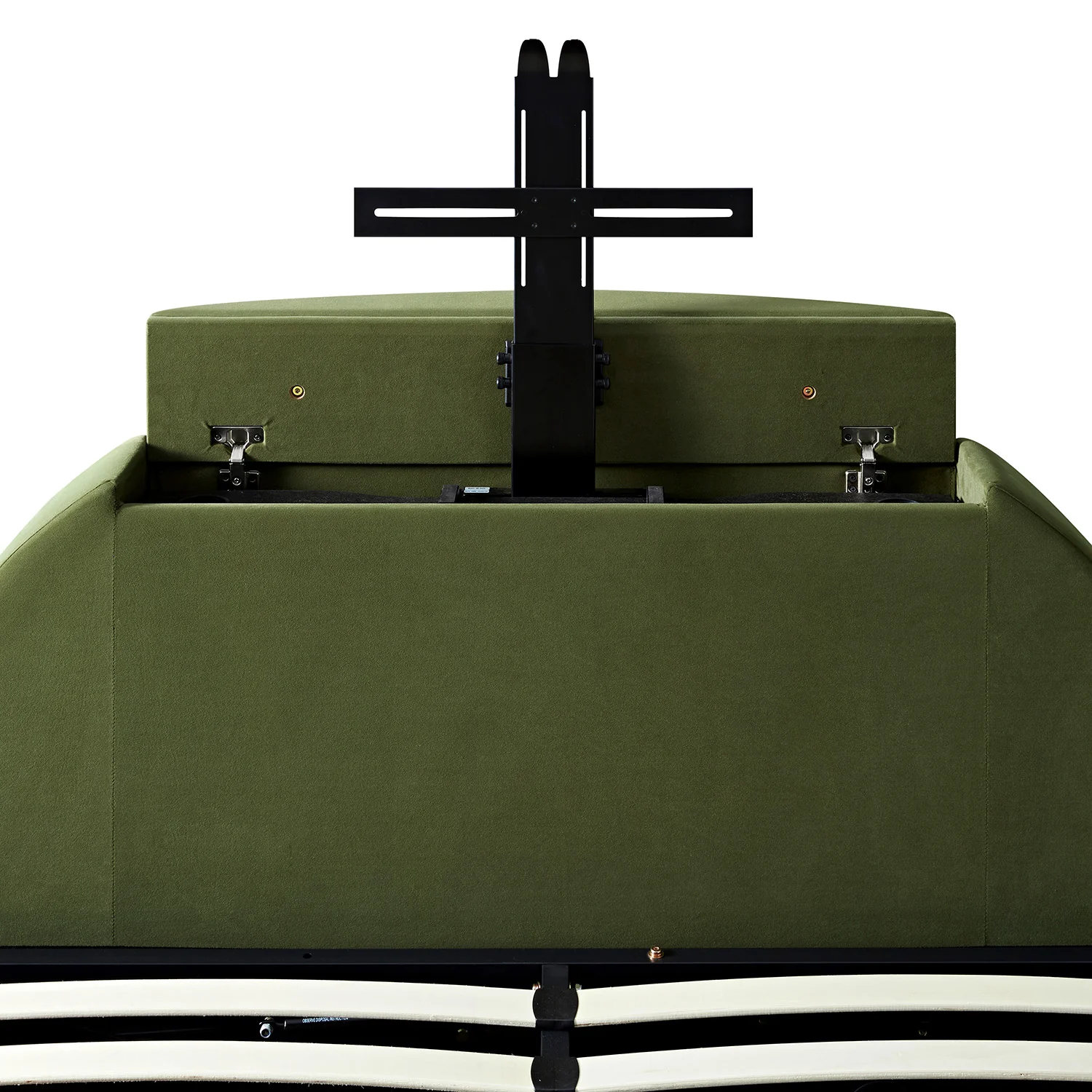 Archer Moss Green Velvet Ottoman TV Bed - Image 20