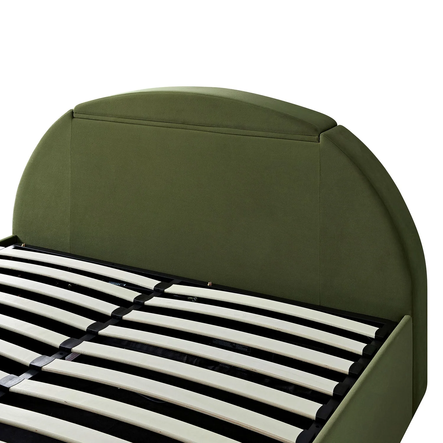 Archer Moss Green Velvet Ottoman TV Bed - Image 22