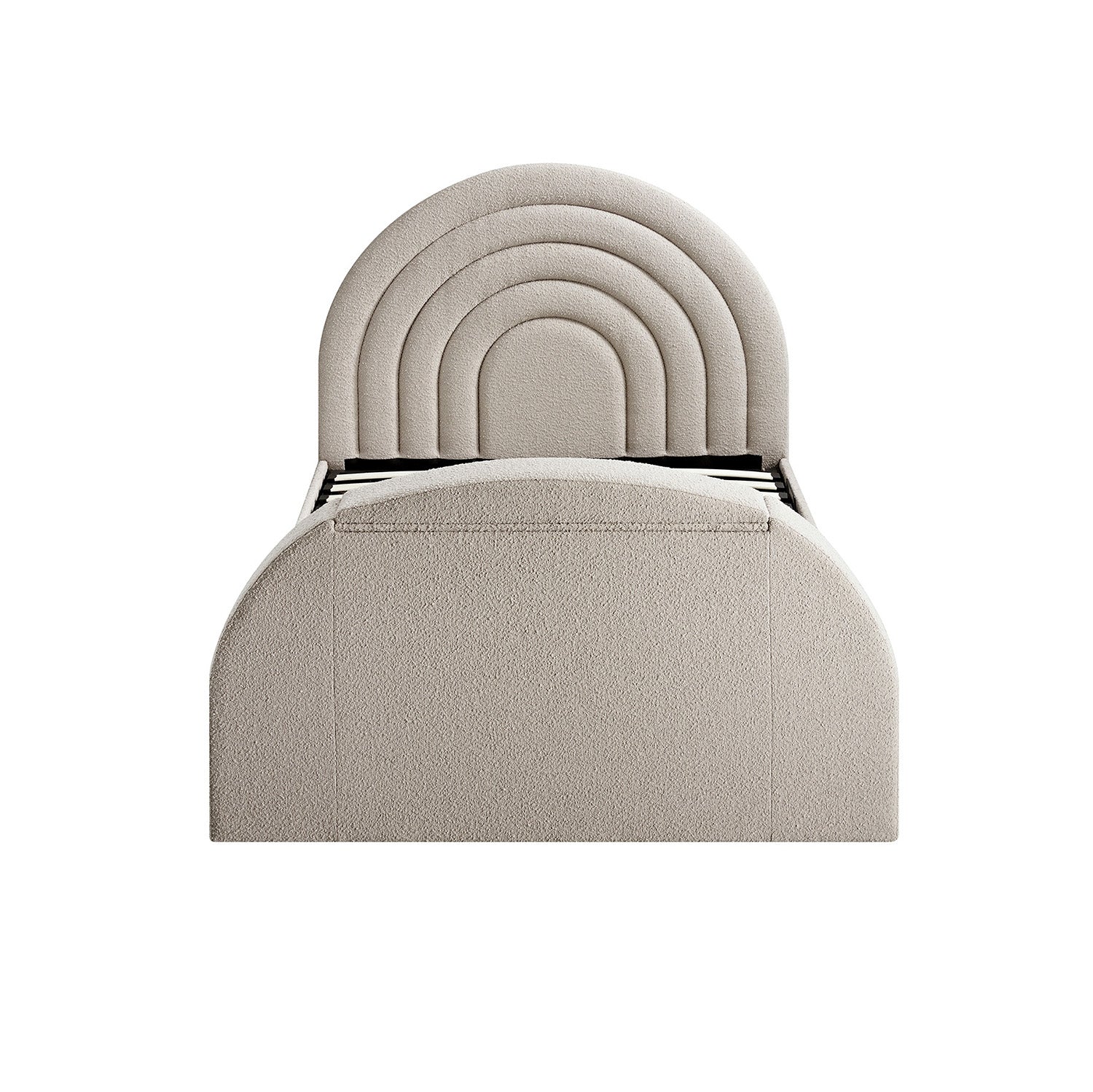 Archer Taupe Boucle Ottoman TV Bed - Image 10