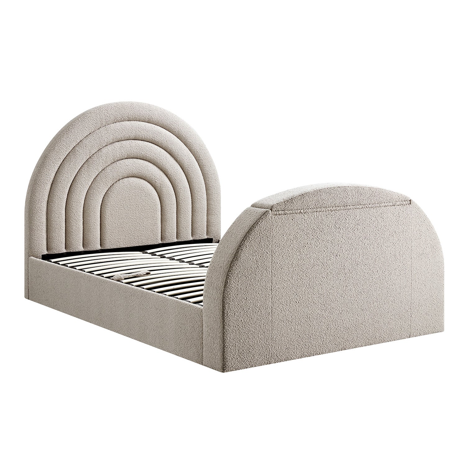 Archer Taupe Boucle Ottoman TV Bed - Image 11