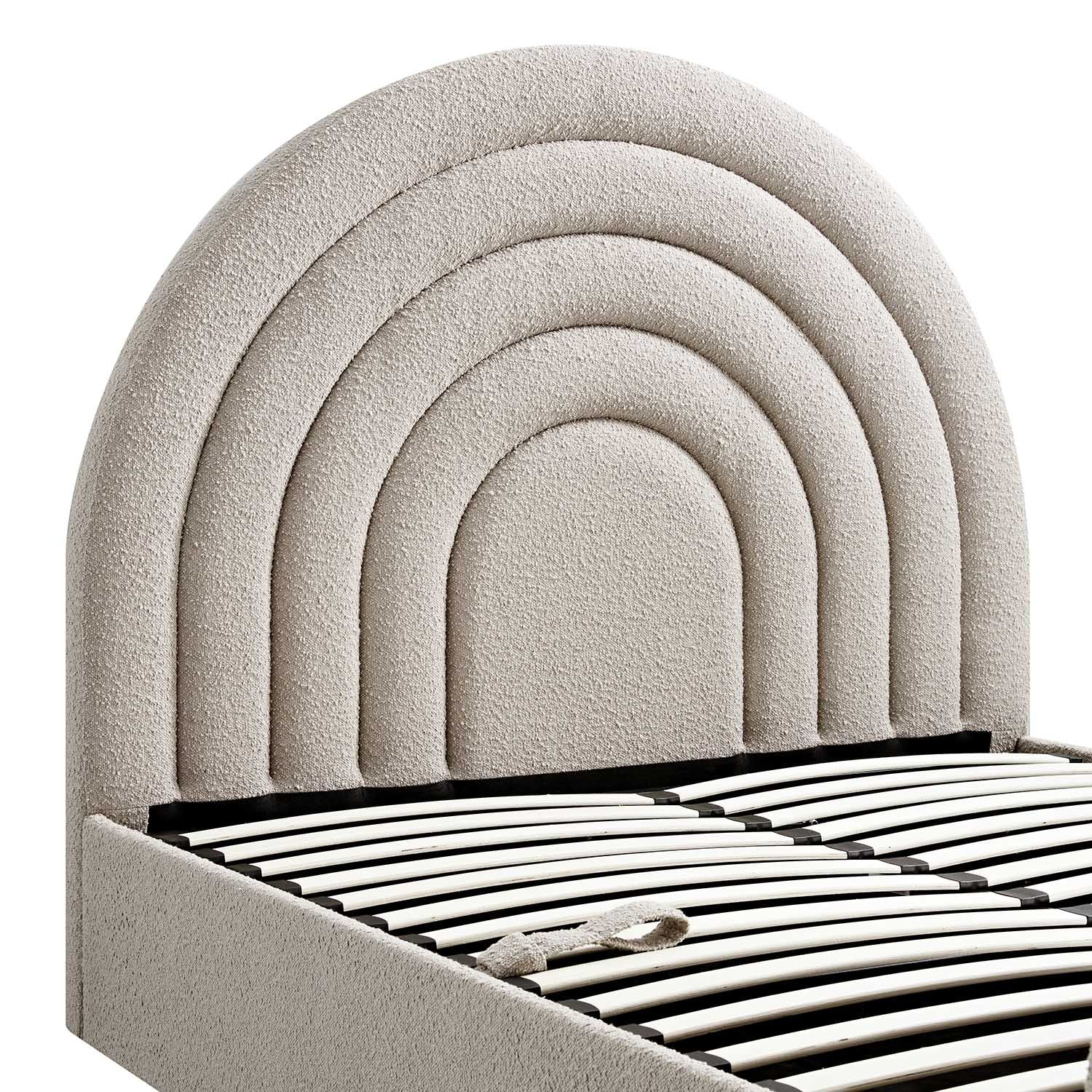 Archer Taupe Boucle Ottoman TV Bed - Image 18