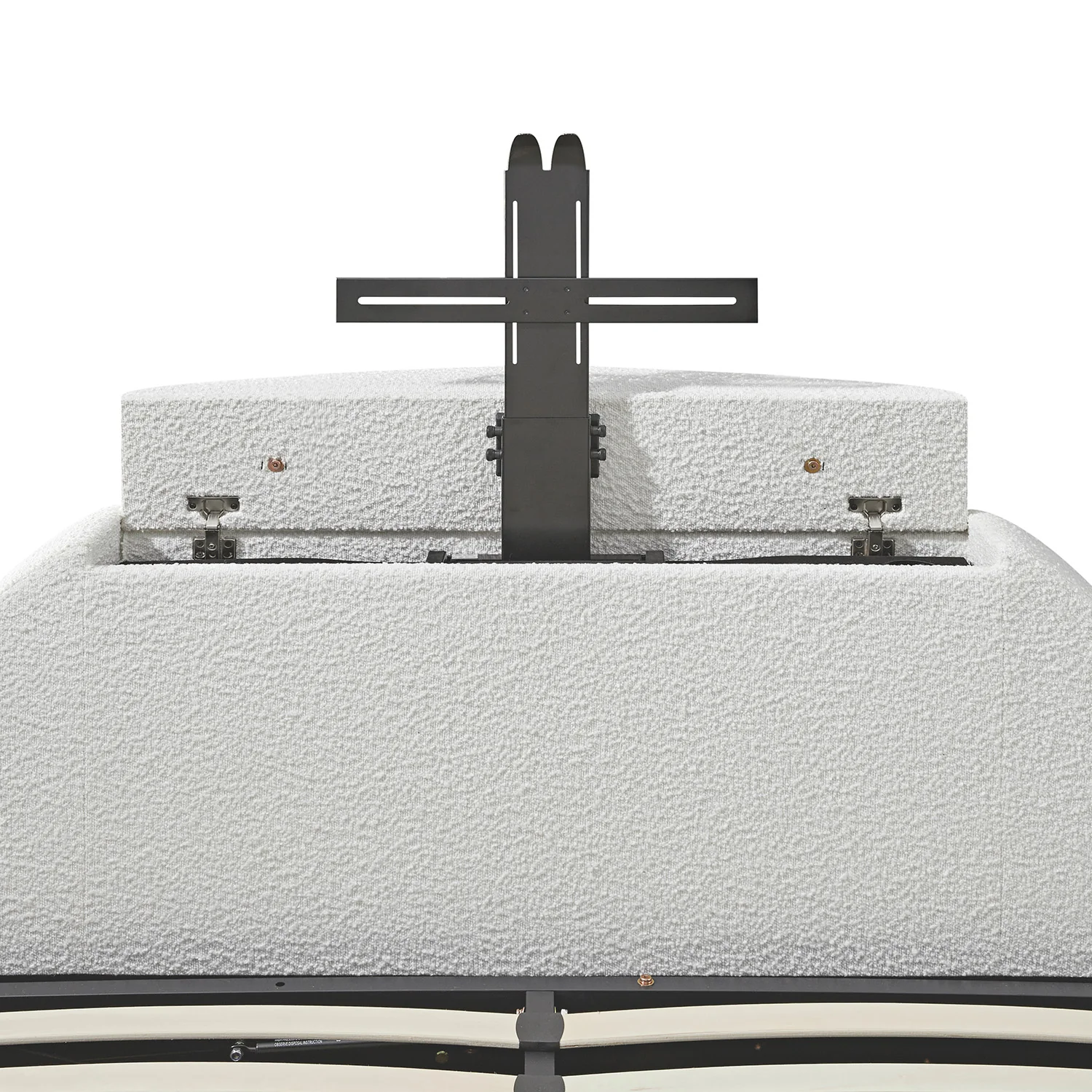 Archer White Boucle Ottoman TV Bed - Image 20