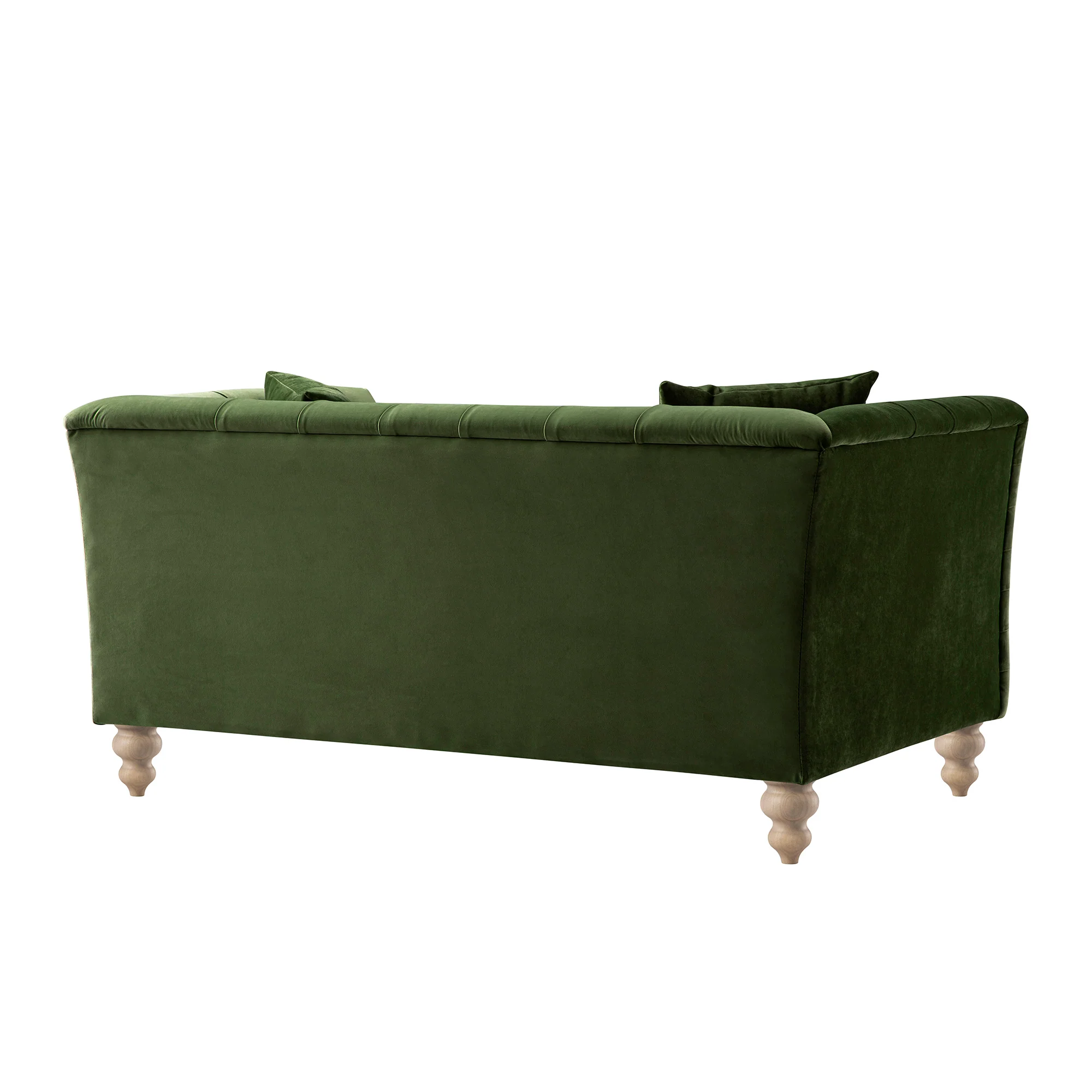 Ashby Chesterfield 2-Seater Sofa, Fern Green Velvet - Image 14