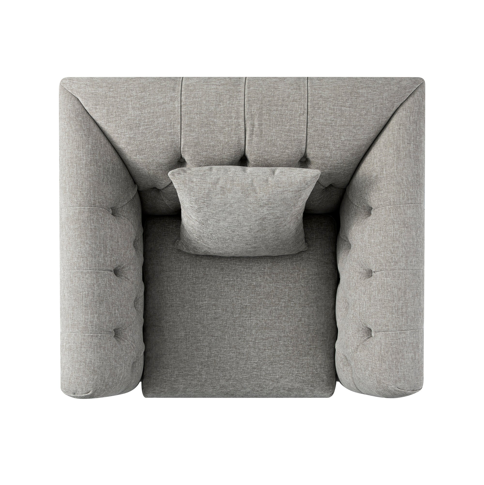 Ashby Chesterfield Armchair, Mist Grey Chenille - Image 15