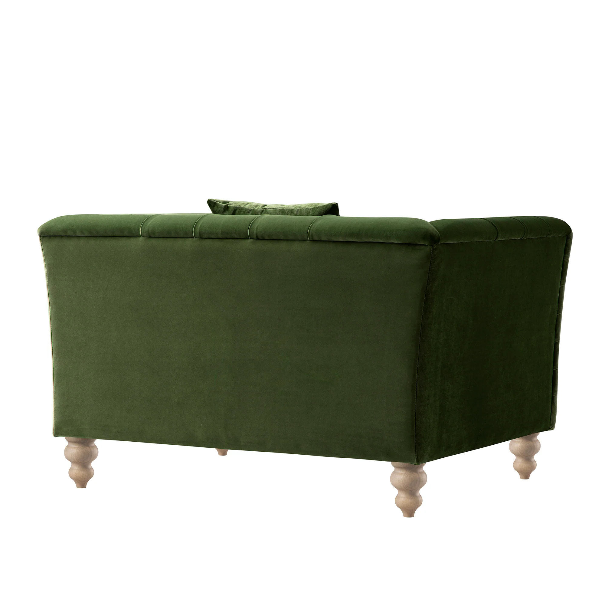 Ashby Chesterfield Loveseat, Fern Green Velvet - Image 14