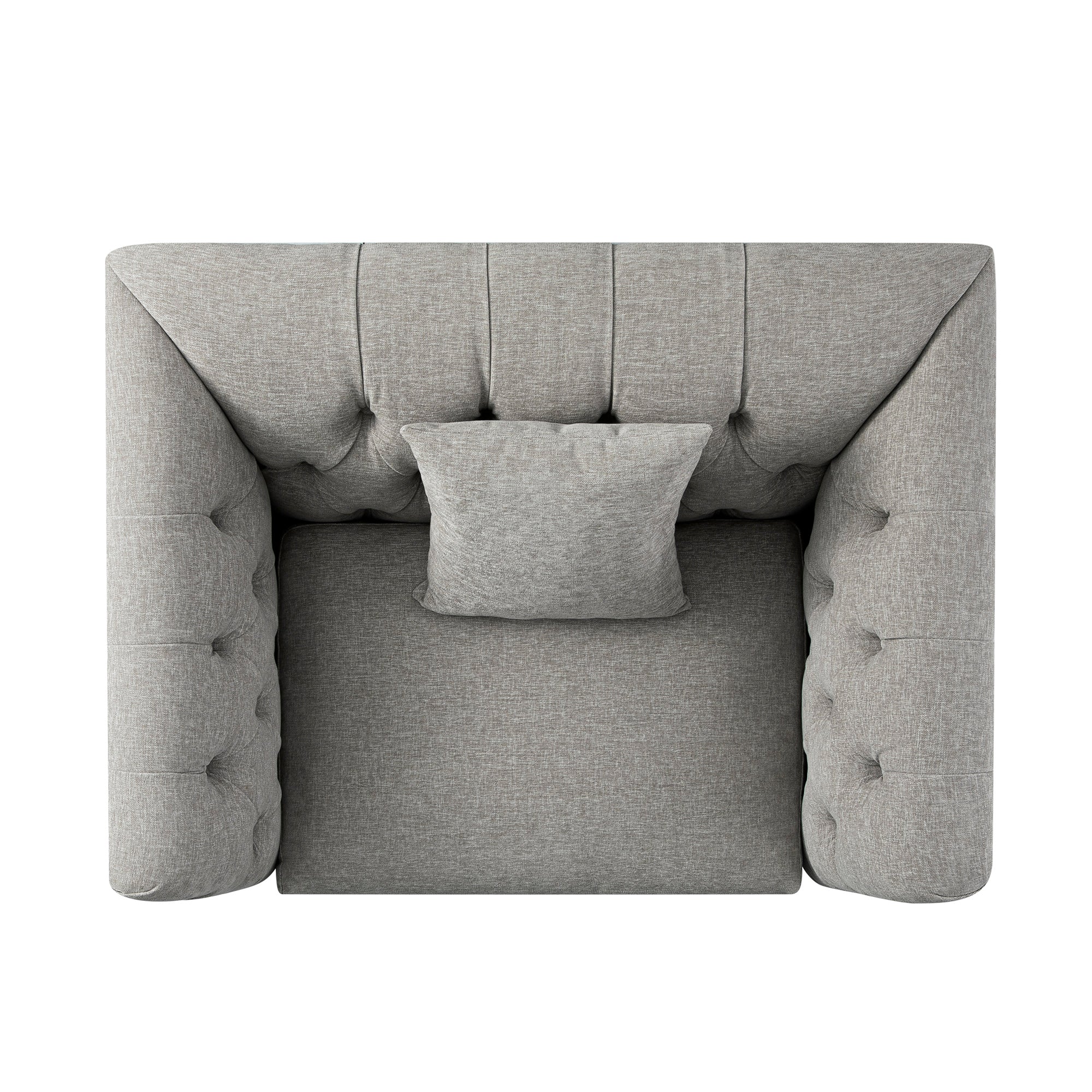 Ashby Chesterfield Loveseat, Mist Grey Chenille - Image 12