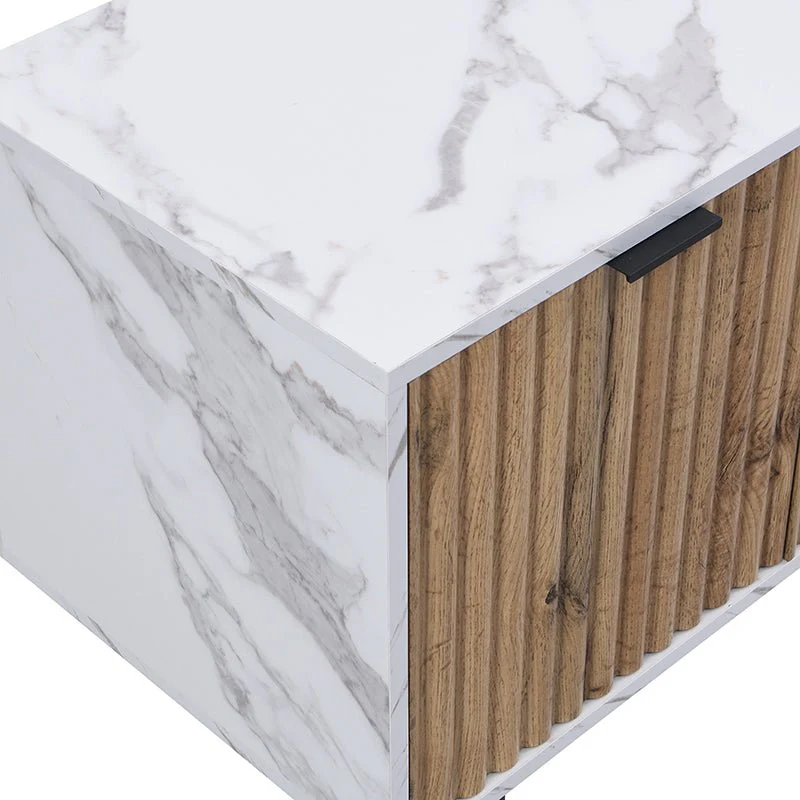 Aspen Oak and Marble Effect 150cm Wide TV Unit - Image 12