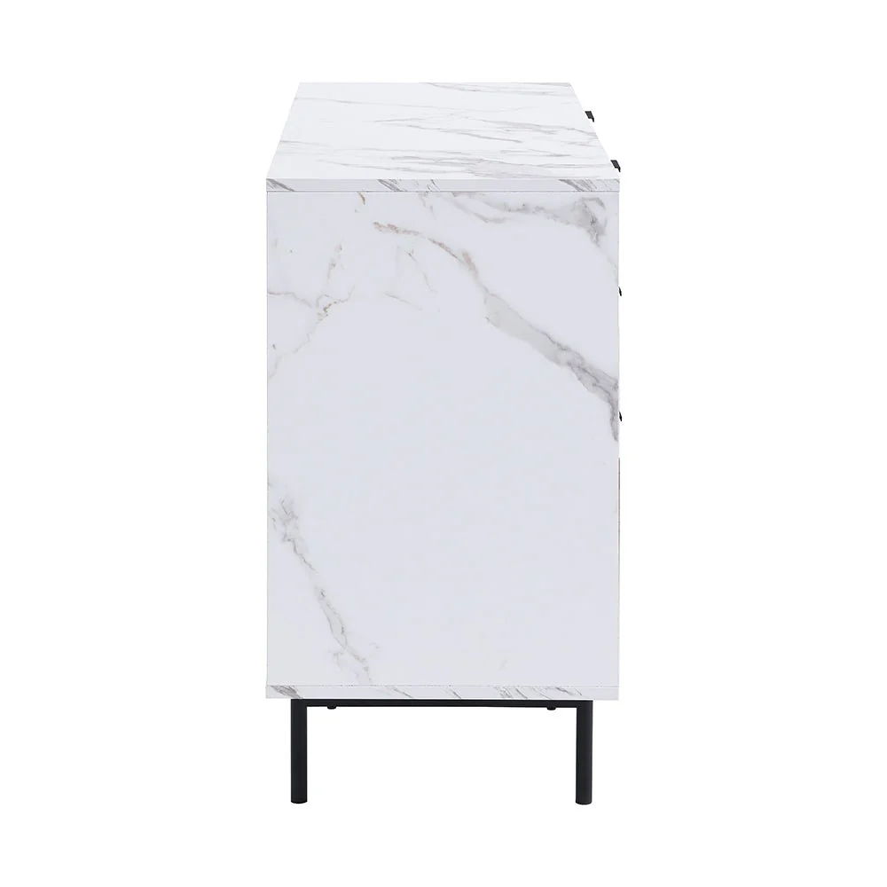 Aspen Oak and Marble Effect 6-Drawer Chest of Drawers - Image 10