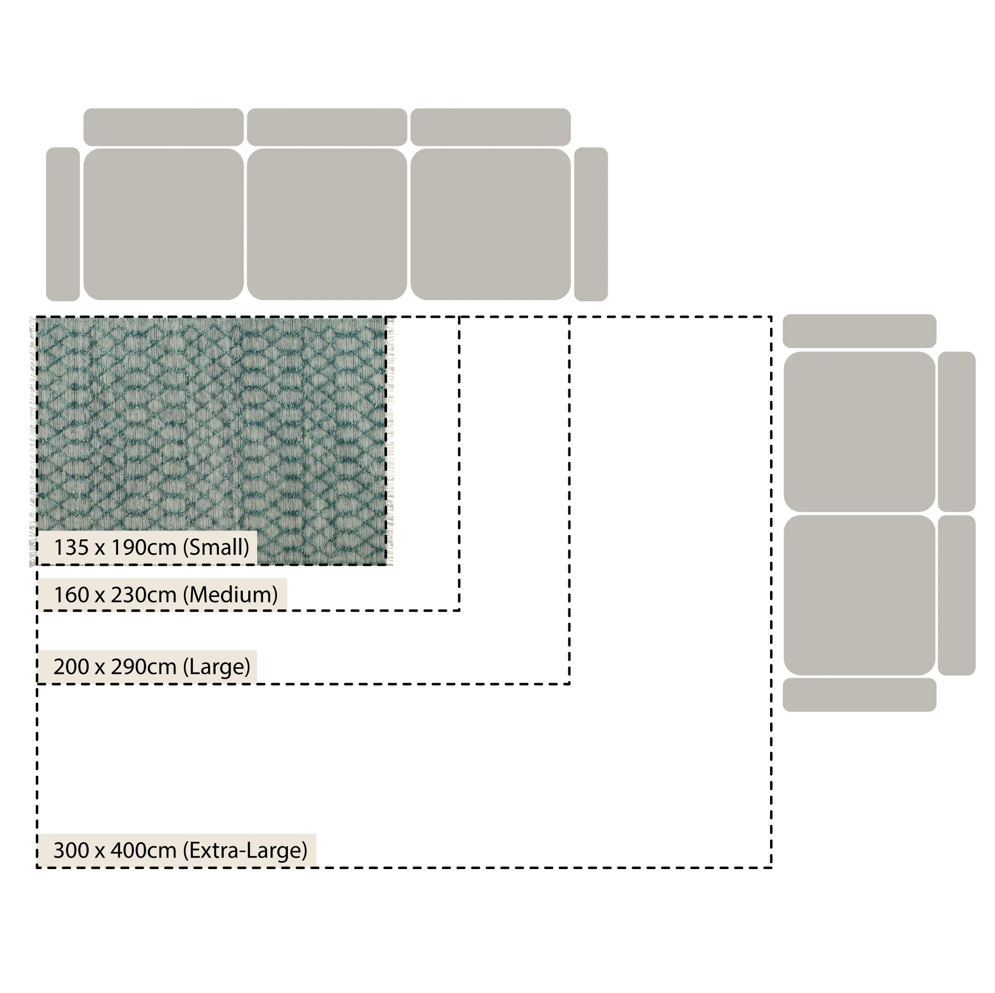 Avanti Handwoven Aquamarine Bobble Wool Rug - Image 7