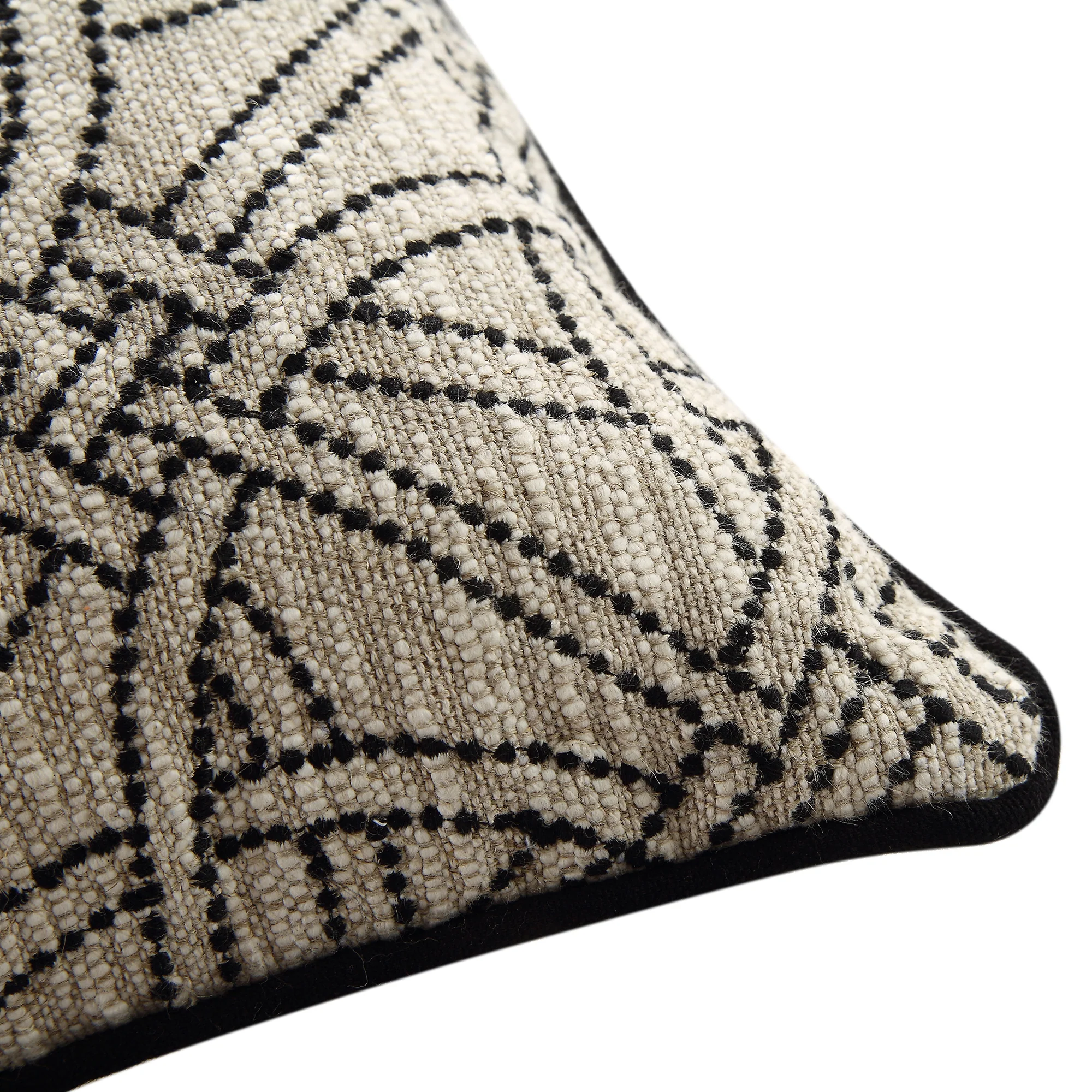 Baja Monochrome Illusion Embroidered Cushion - Image 8