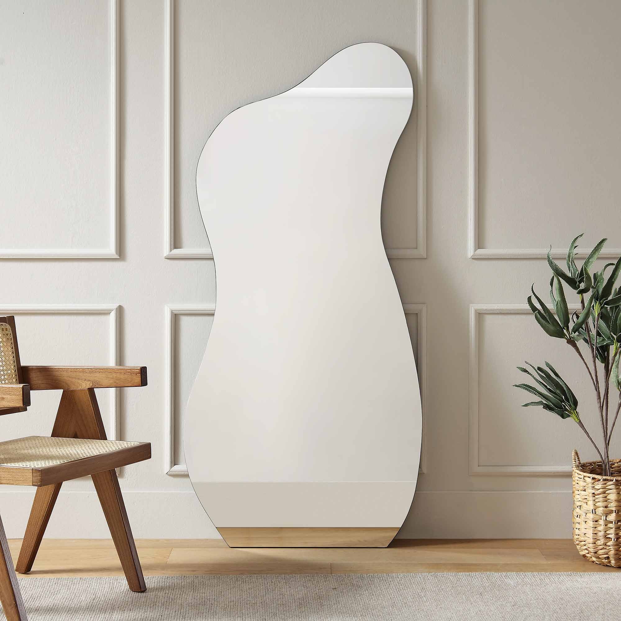 Bala Irregular Shaped Frameless Full Length Pond Mirror 170 x 80 cm - Image 2
