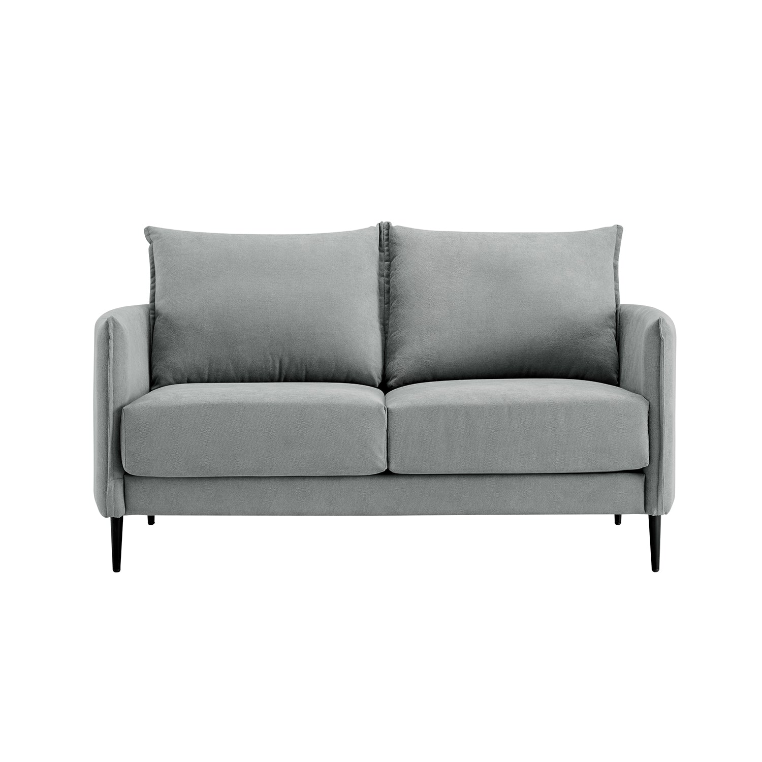 Bari Light Grey Brushed Fabric Sofa - Image 12