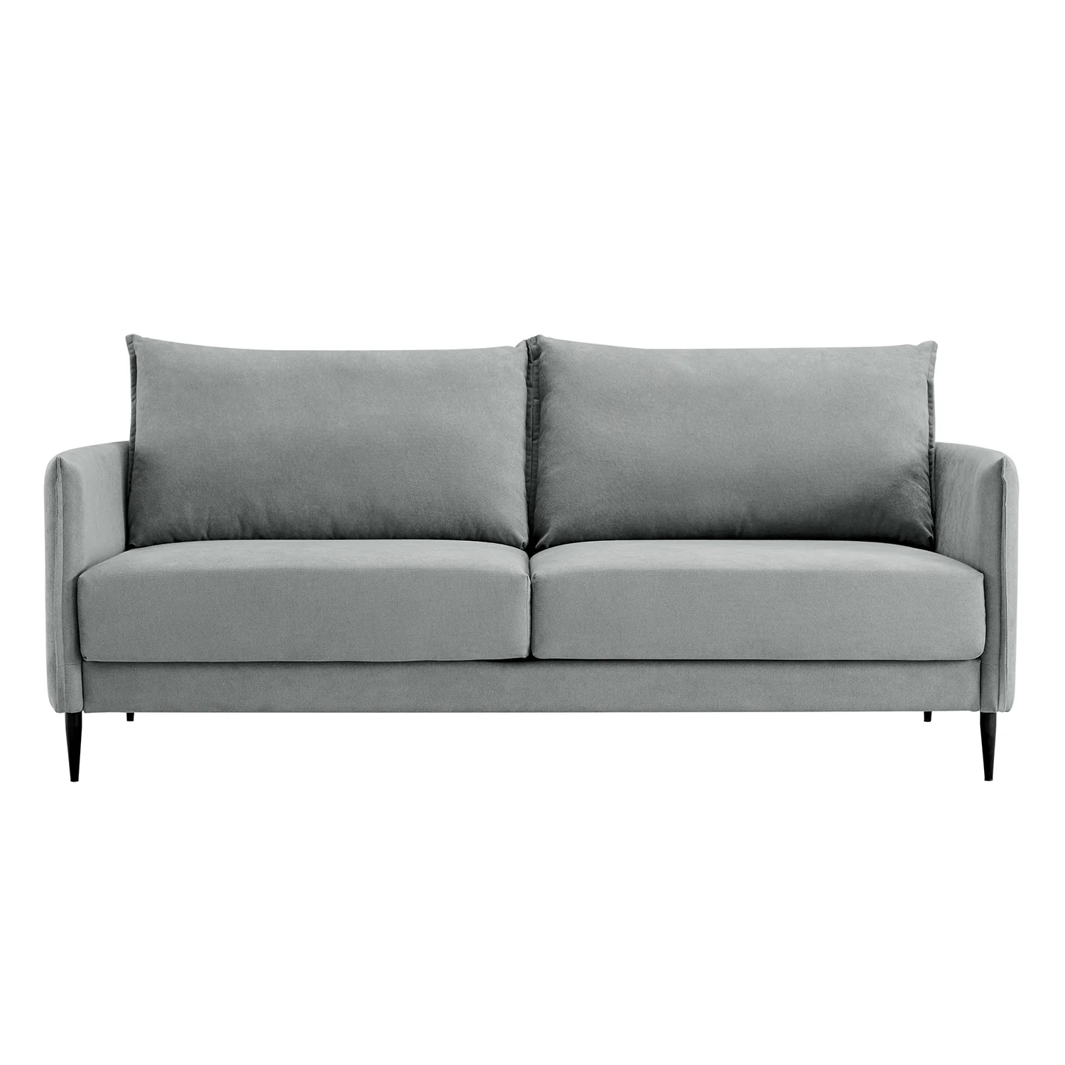 Bari Light Grey Brushed Fabric Sofa - Image 16