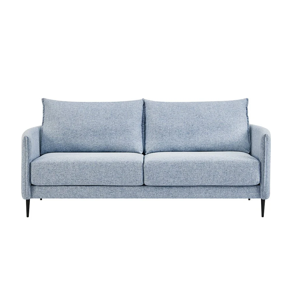 Bari Flax Blue Fabric Sofa - Image 11
