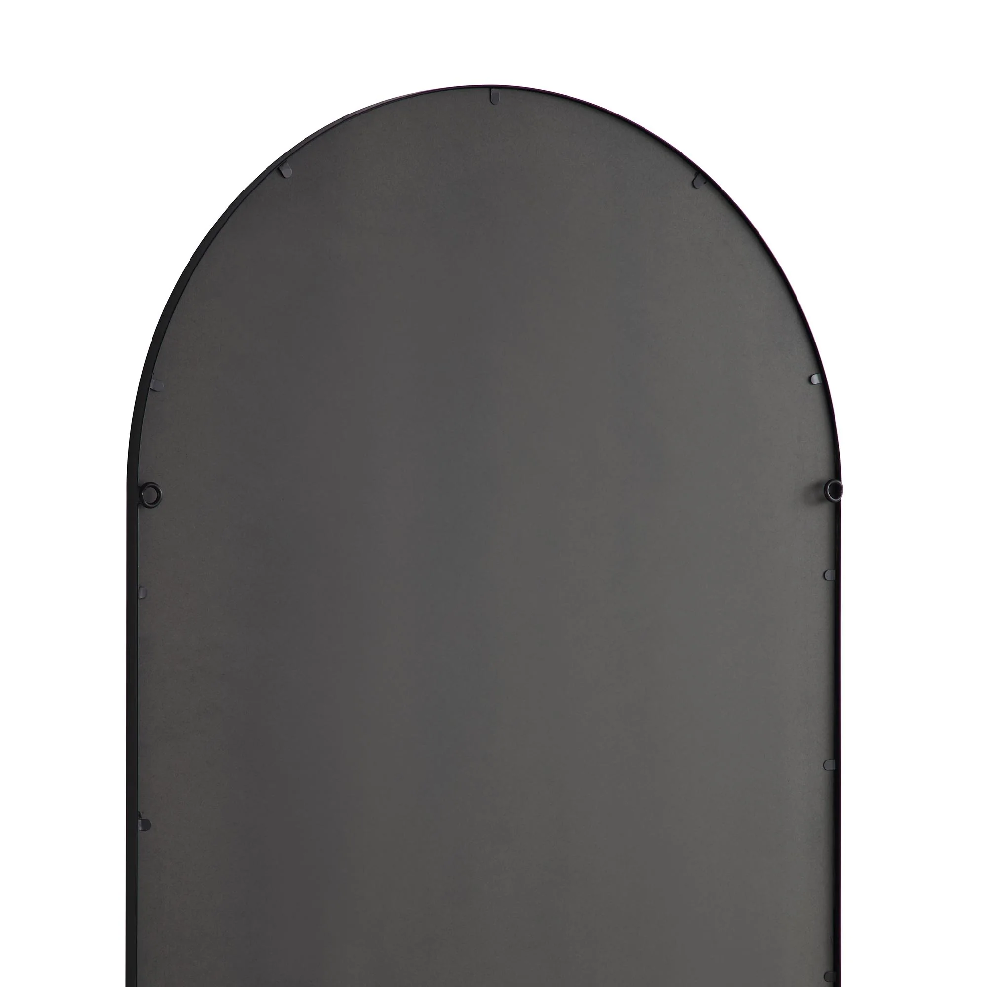 Beaumont Arched Full Length Metal Frame Mirror 178 x 76 cm, Black - Image 9