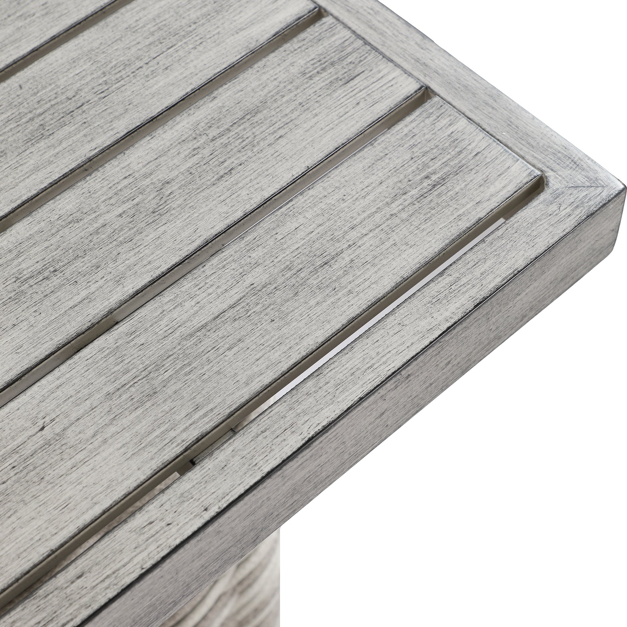 Bellagio Round Wicker Large Corner Casual Dining Set with Rising Table, Light Grey with Taupe Stripes - Image 19